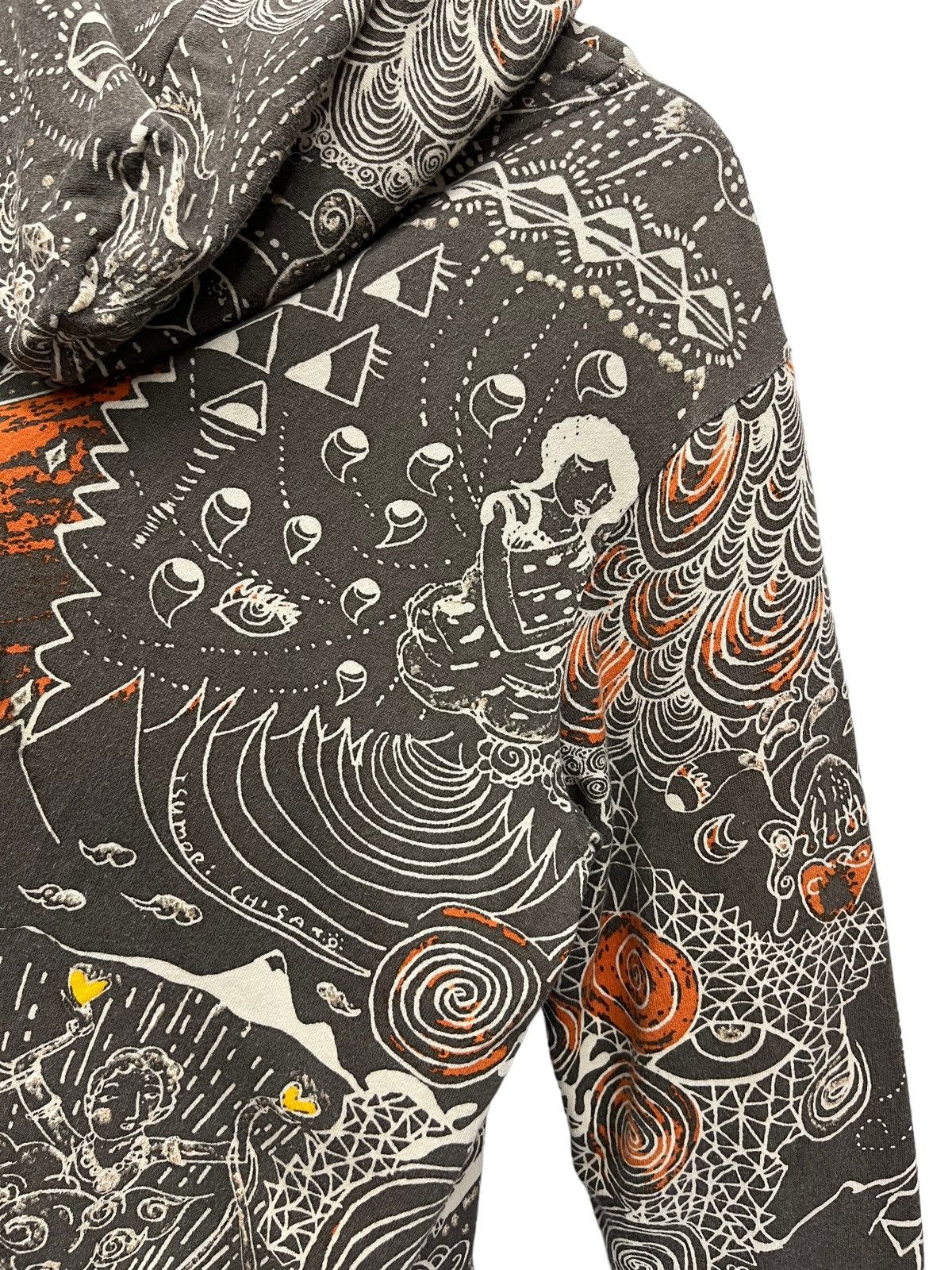 Issey Miyake VERY RARE🔥TSUMORI CHISATO Abstract Indian Art Zipper Hoodie Size US M / EU 48-50 / 2 - 17 Thumbnail