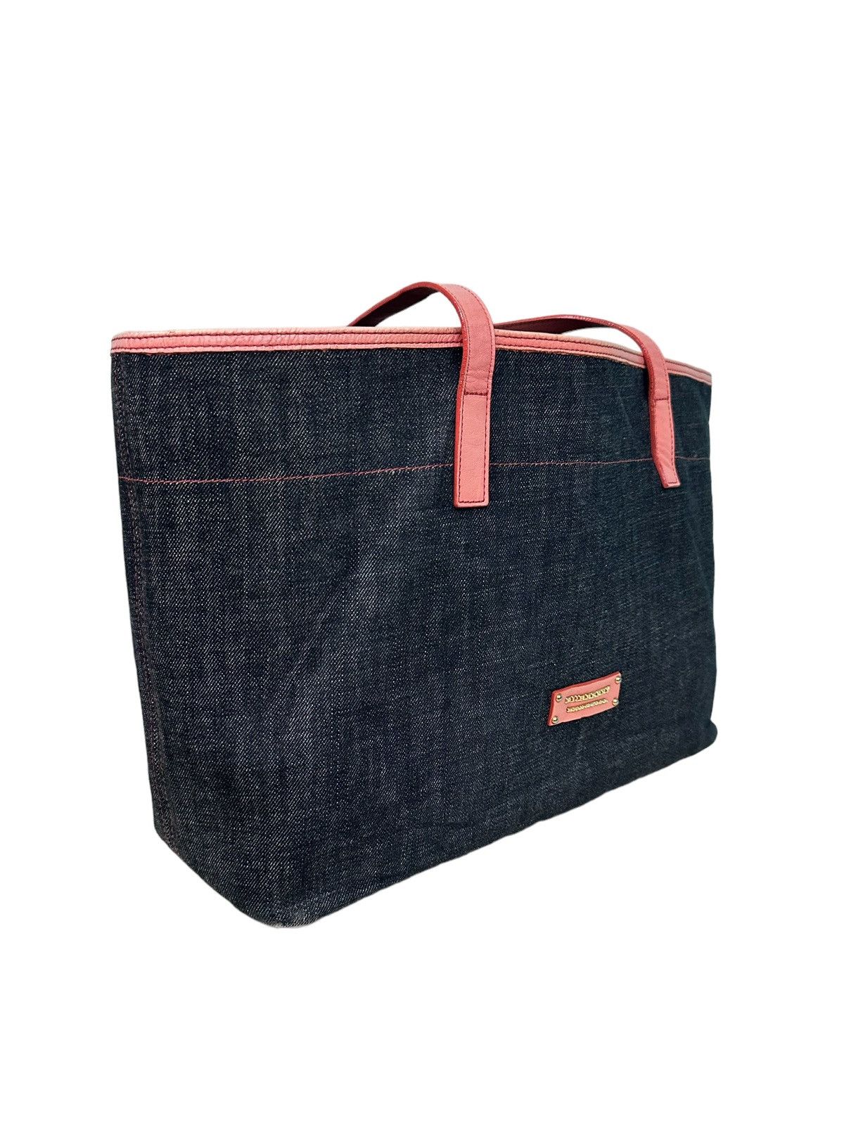 Burberry AUTHENTIC BURBERRY BLUE LABEL DENIM TOTE BAG Size ONE SIZE - 4 Thumbnail