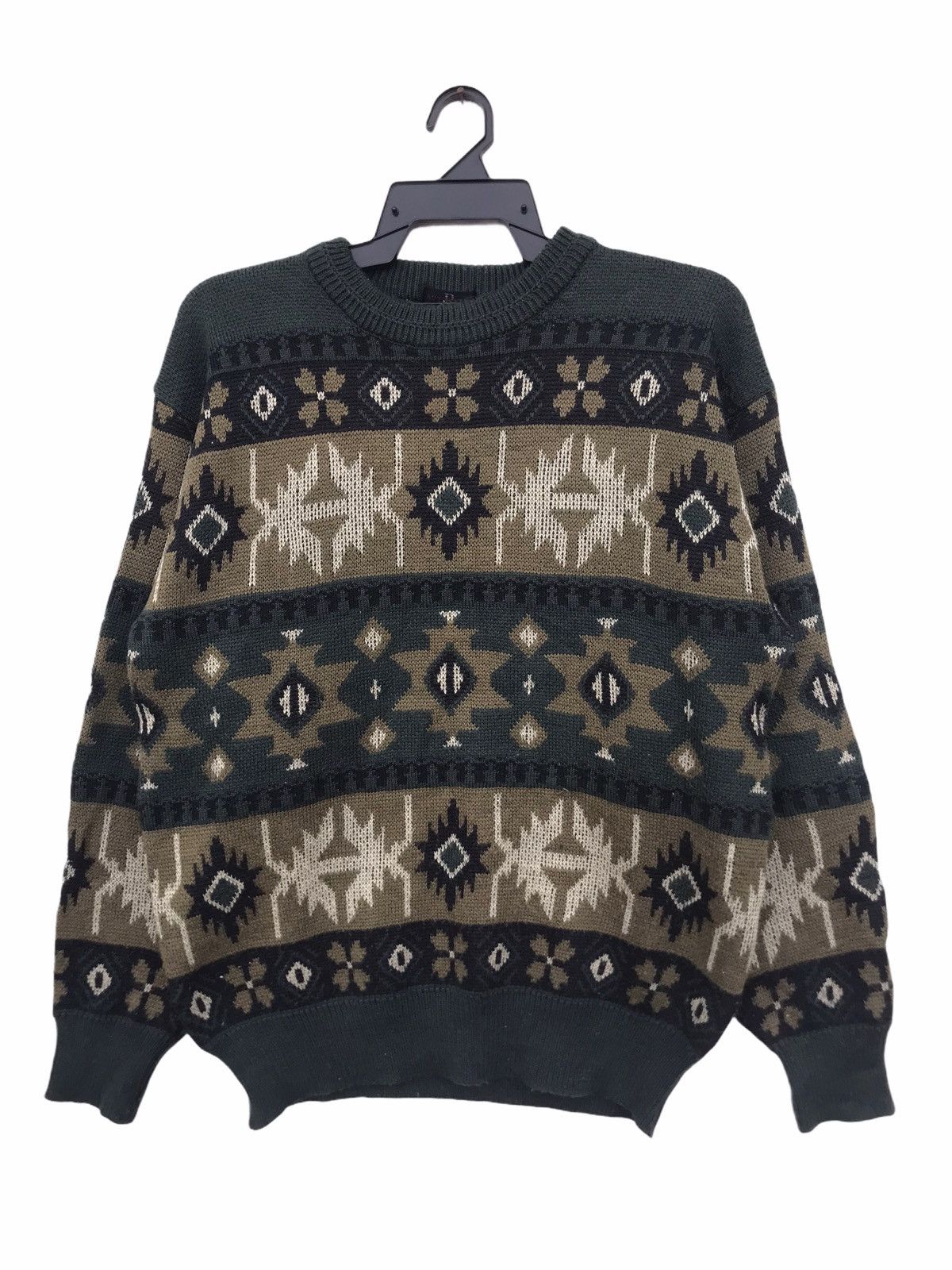 Japanese Brand Vintage Authentic Romo Navajo Sweater Size US L / EU 52-54 / 3 - 1 Thumbnail