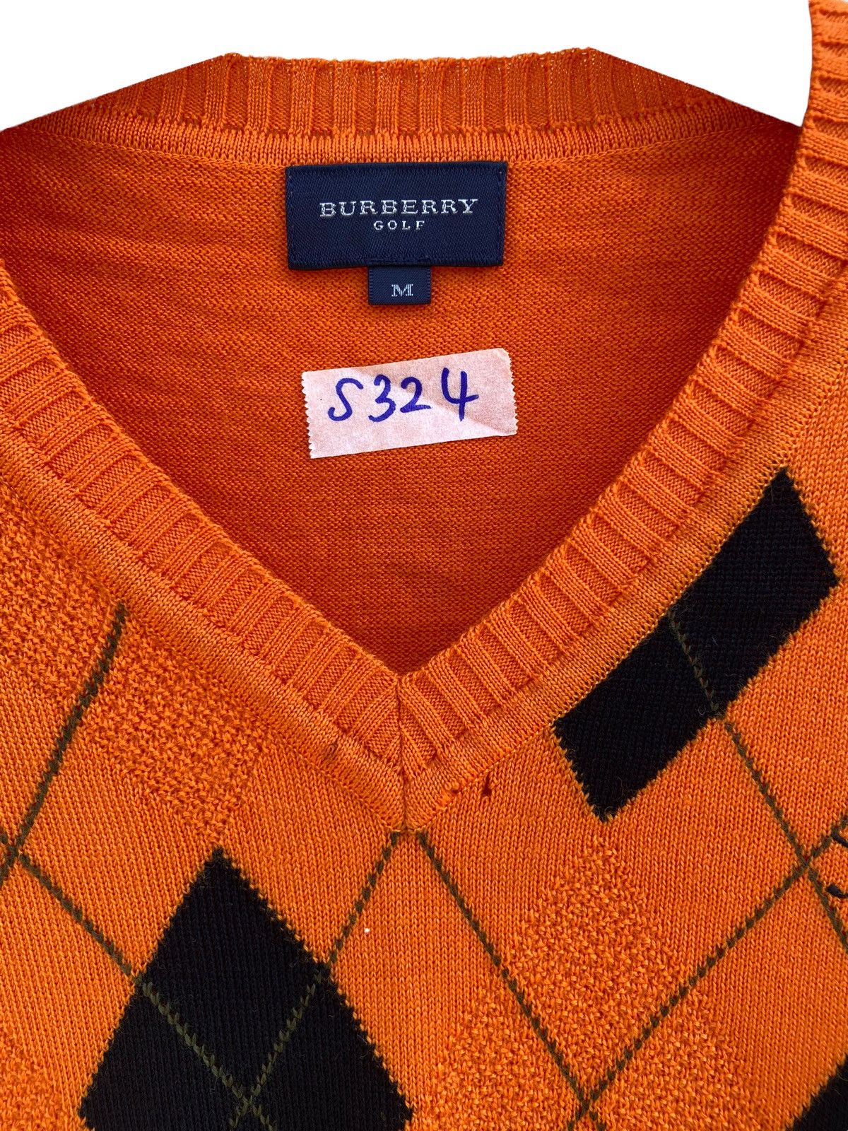 Burberry Vintage Burberry Argyle Sweater Vest Size US M / EU 48-50 / 2 - 4 Thumbnail