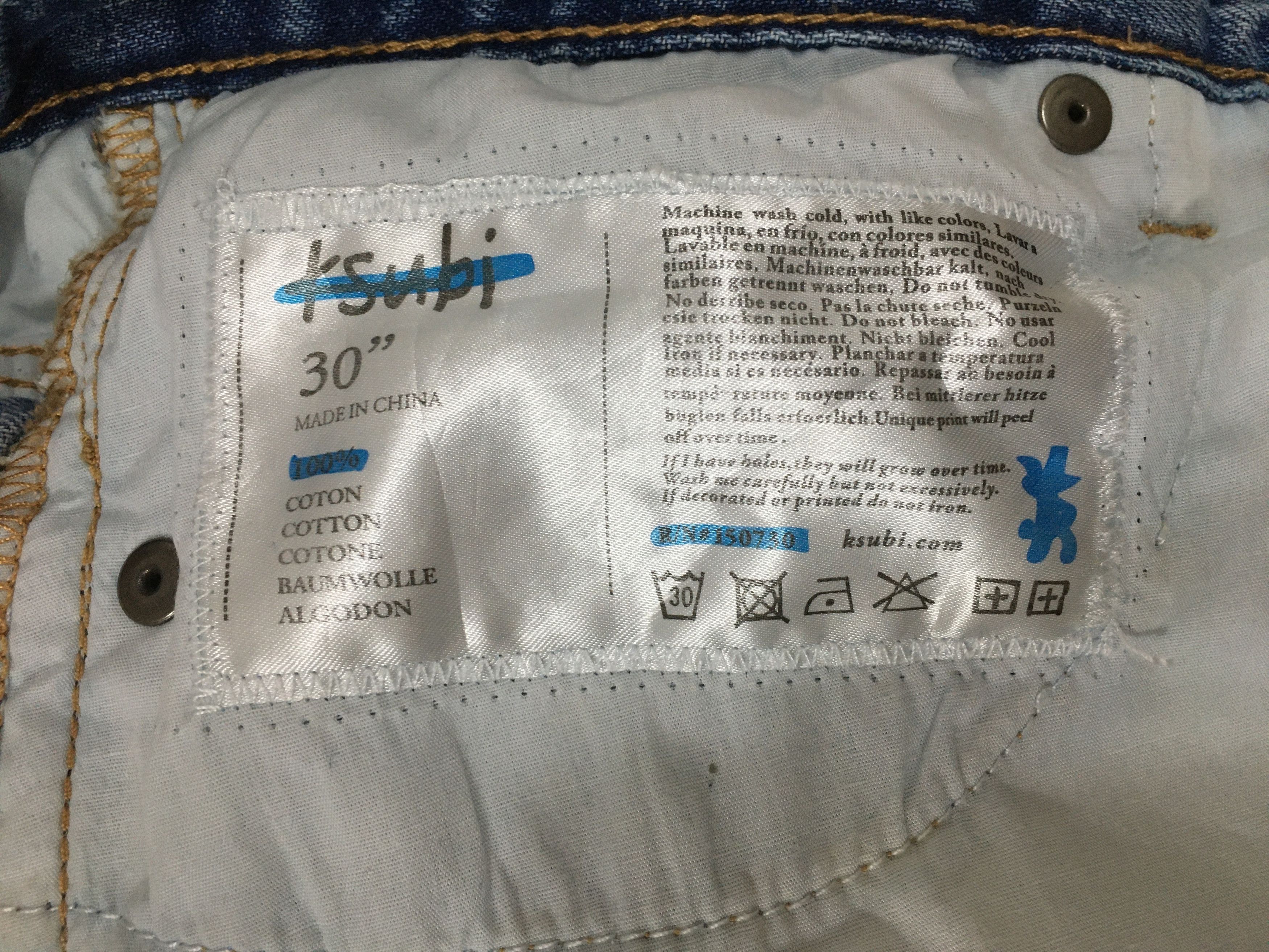 Ksubi Chitch Khaos Distressed Scribble Jeans Size US 30 / EU 46 - 12 Thumbnail