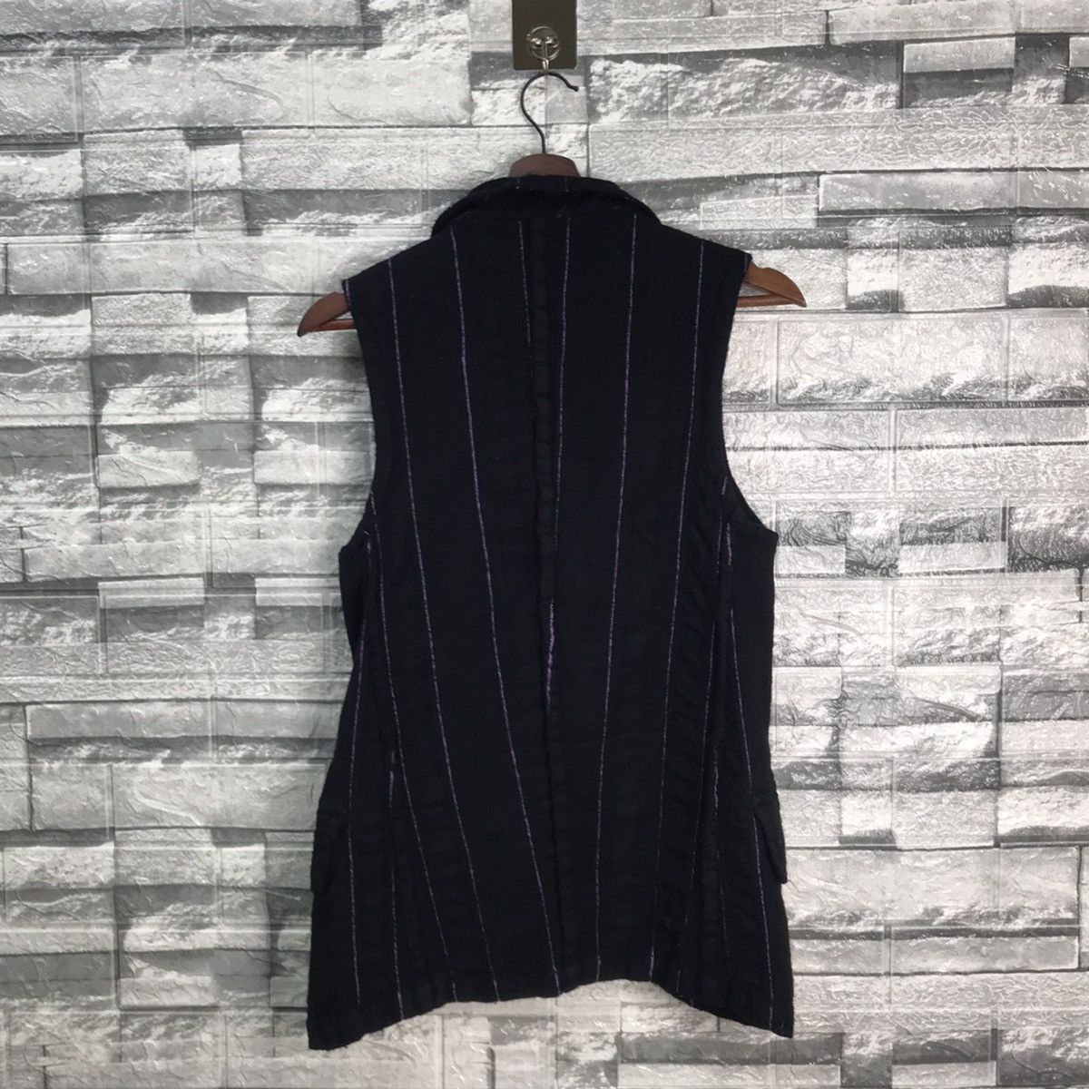 Limi Feu Archival Yohji Yamamoto Limi-Feu Minimalist Black Wool Vest Size US S / EU 44-46 / 1 - 4 Thumbnail