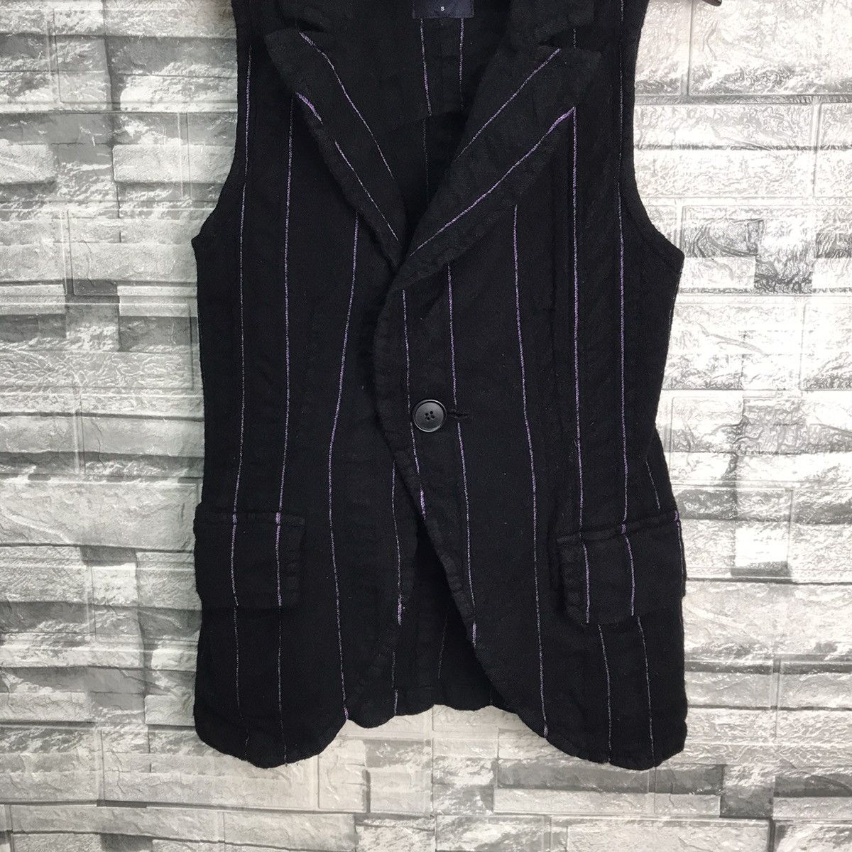 Limi Feu Archival Yohji Yamamoto Limi-Feu Minimalist Black Wool Vest Size US S / EU 44-46 / 1 - 2 Thumbnail
