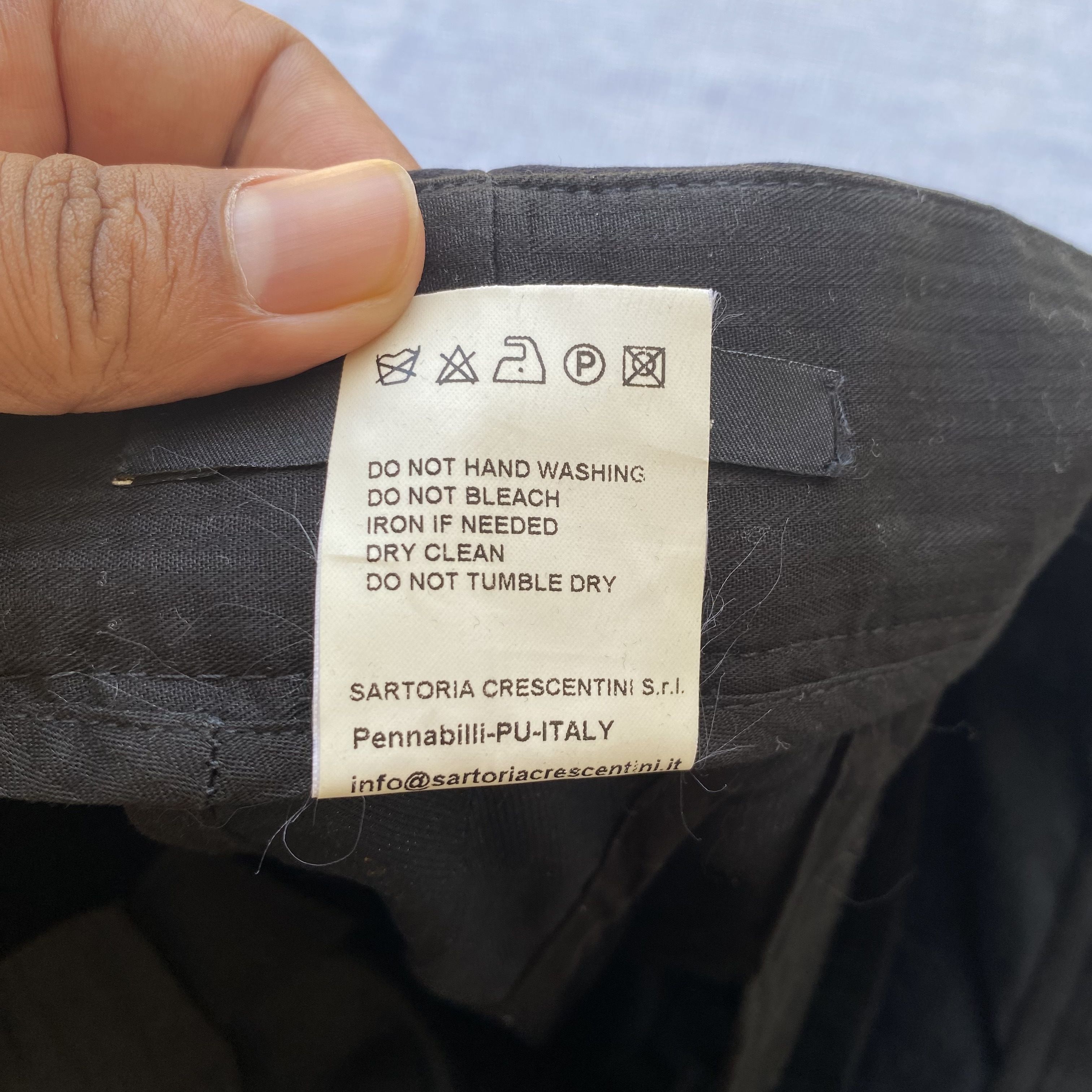 Vintage black cotton pants Size US 34 / EU 50 - 9 Thumbnail