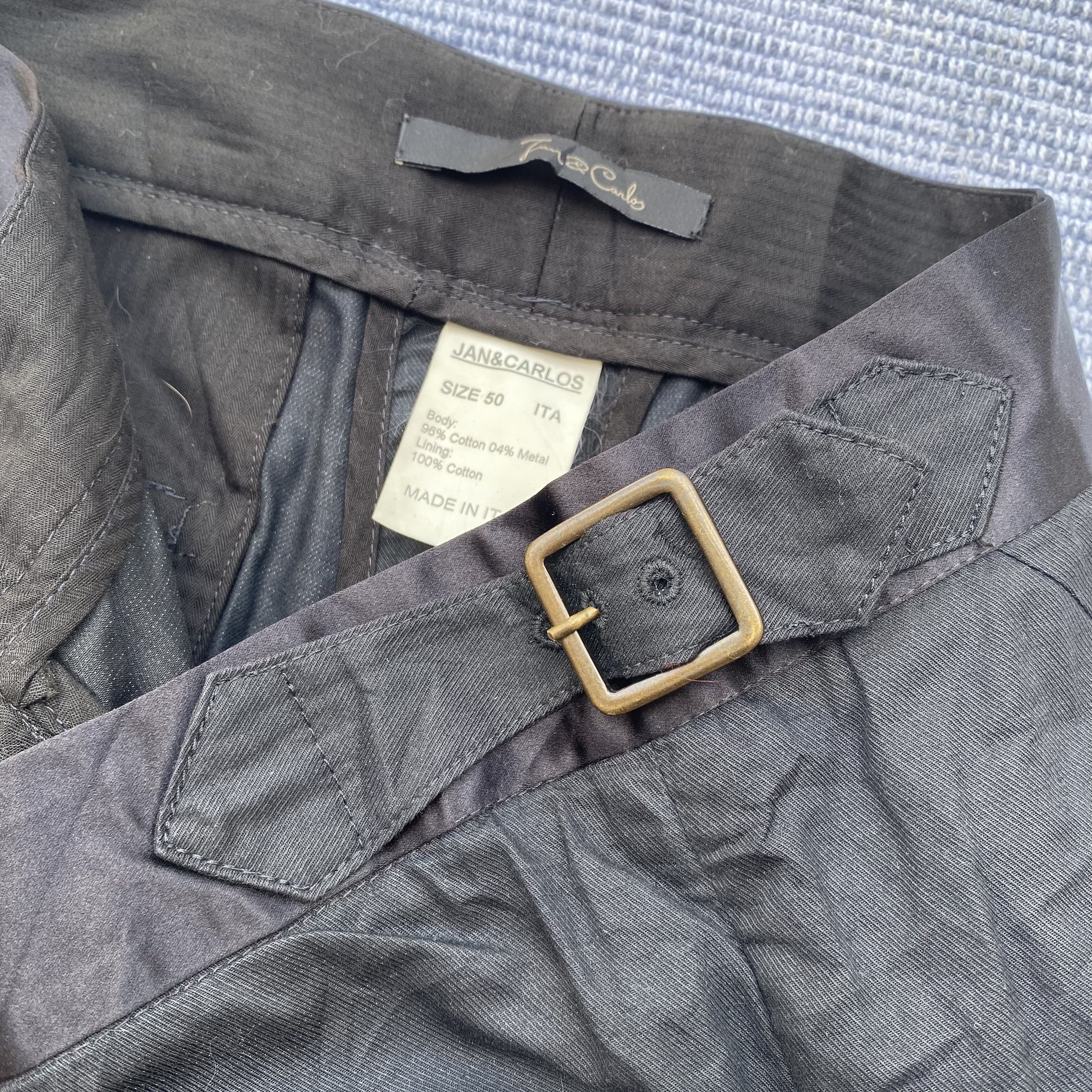 Vintage black cotton pants Size US 34 / EU 50 - 4 Thumbnail