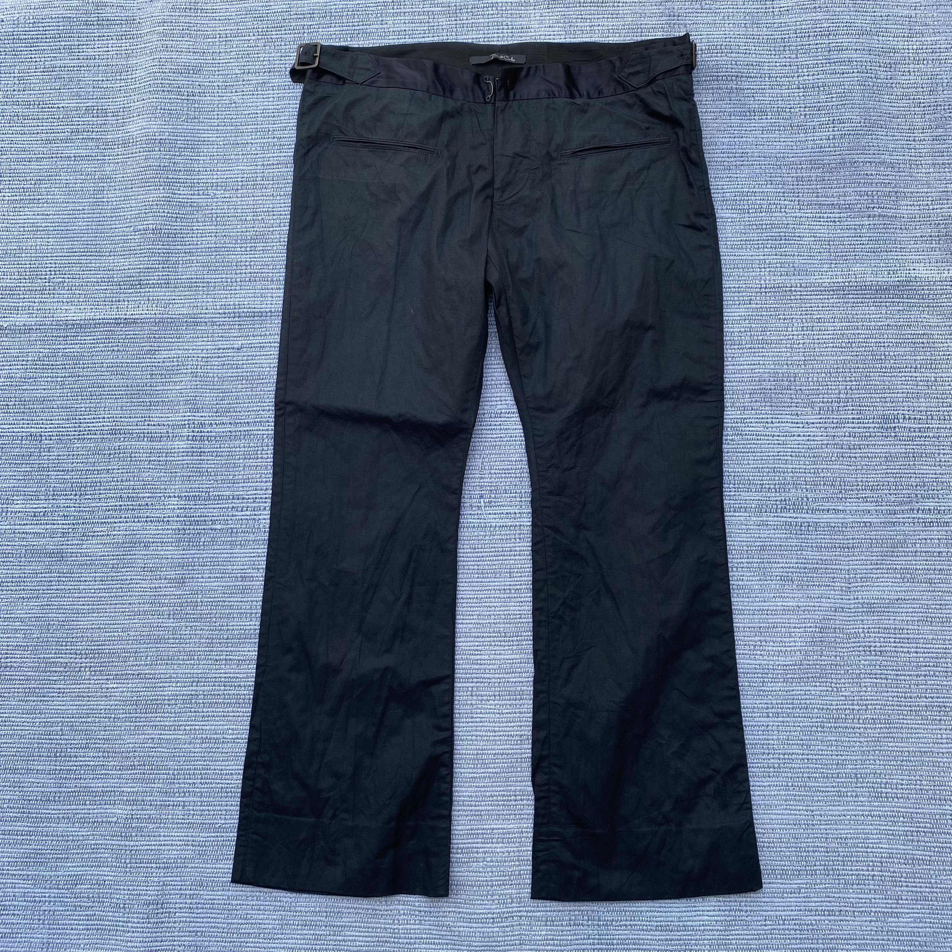 Vintage black cotton pants Size US 34 / EU 50 - 2 Thumbnail