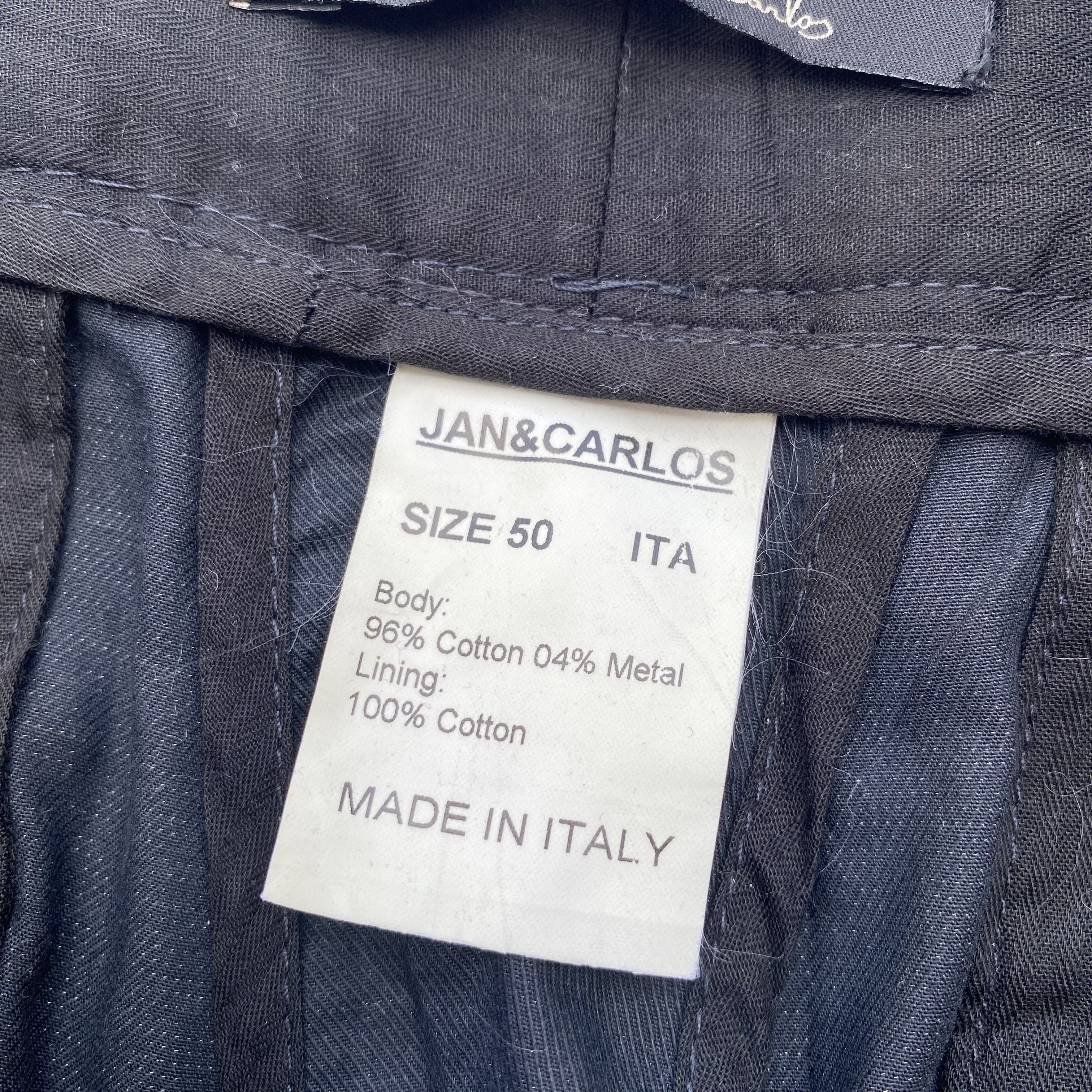 Vintage black cotton pants Size US 34 / EU 50 - 5 Thumbnail