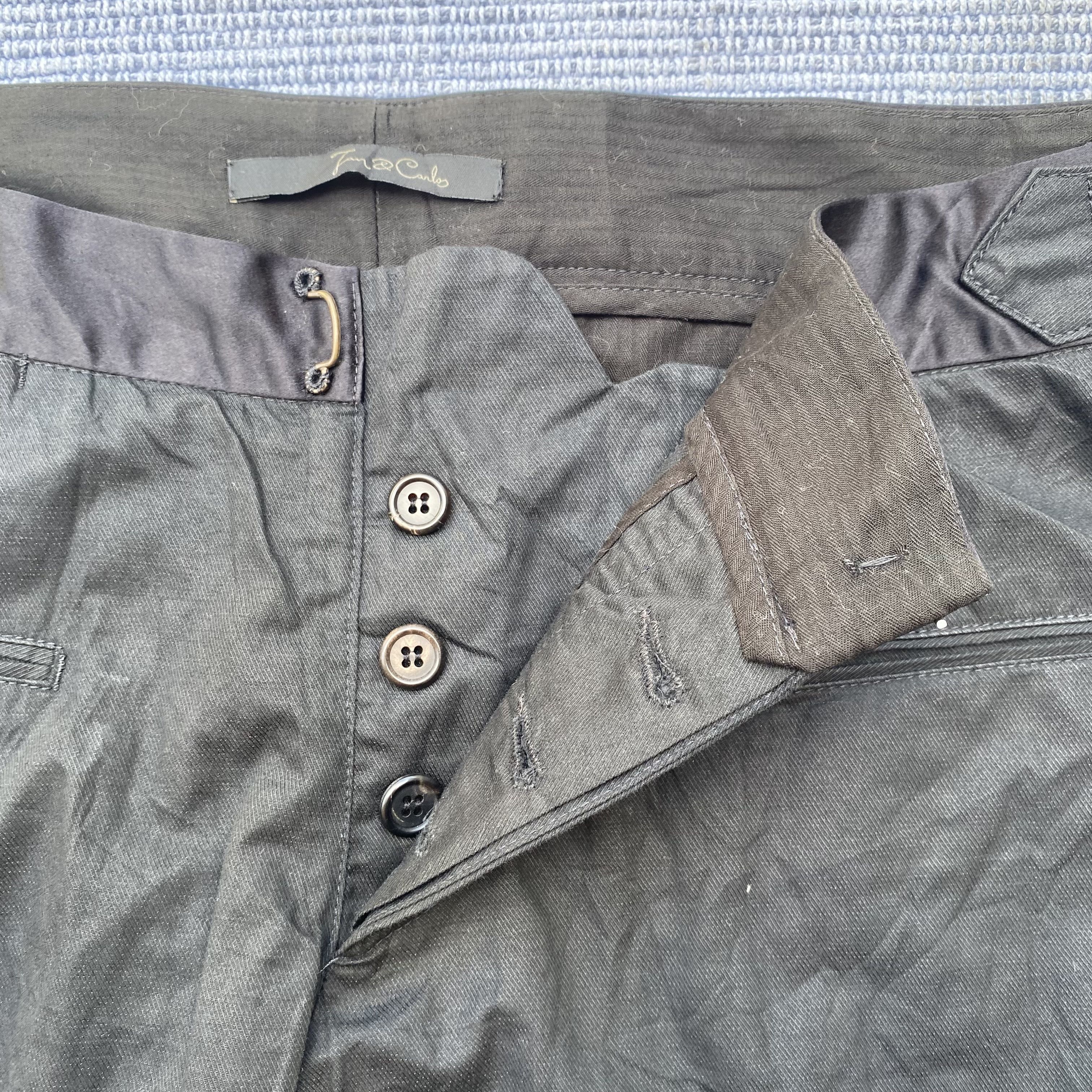 Vintage black cotton pants Size US 34 / EU 50 - 3 Thumbnail