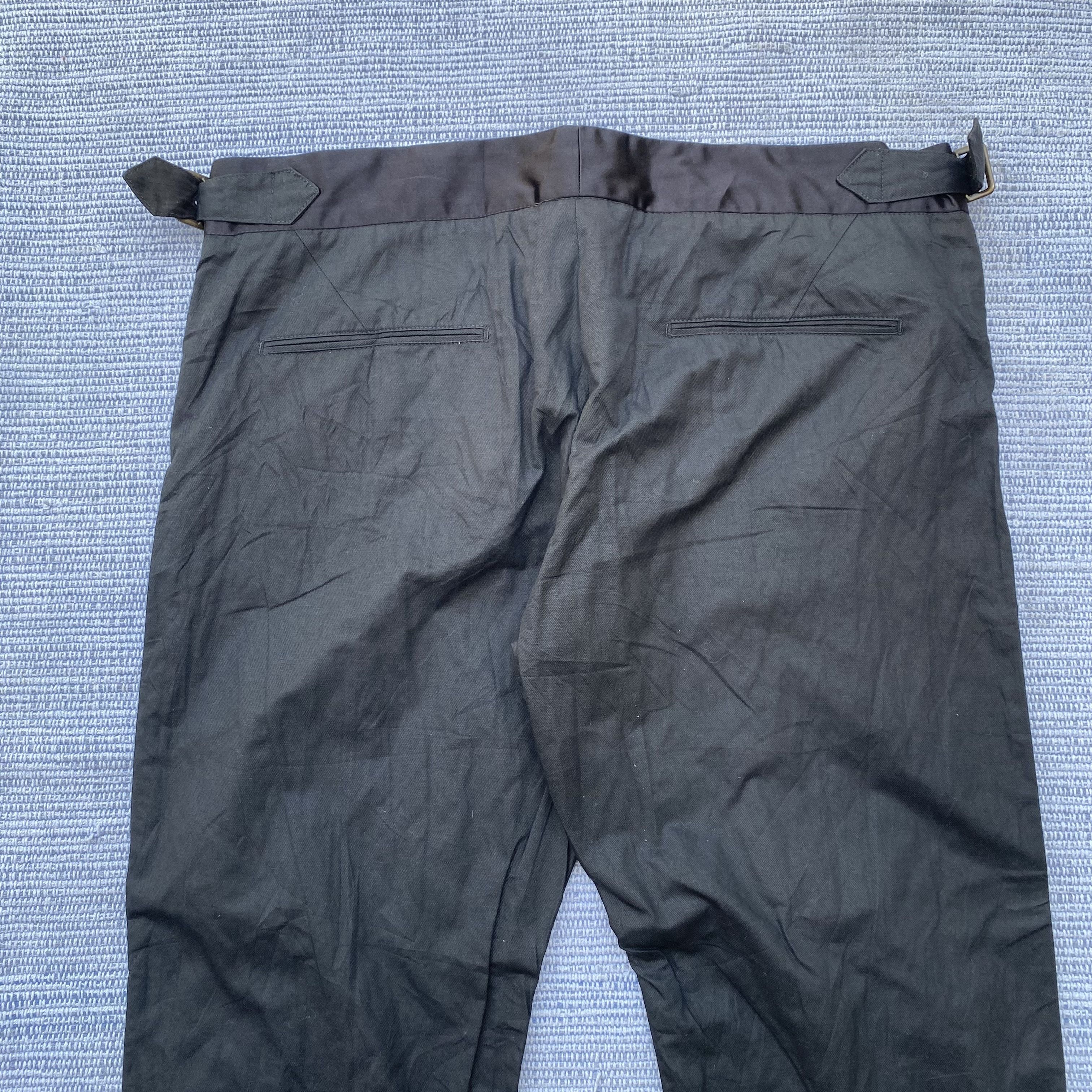 Vintage black cotton pants Size US 34 / EU 50 - 8 Thumbnail