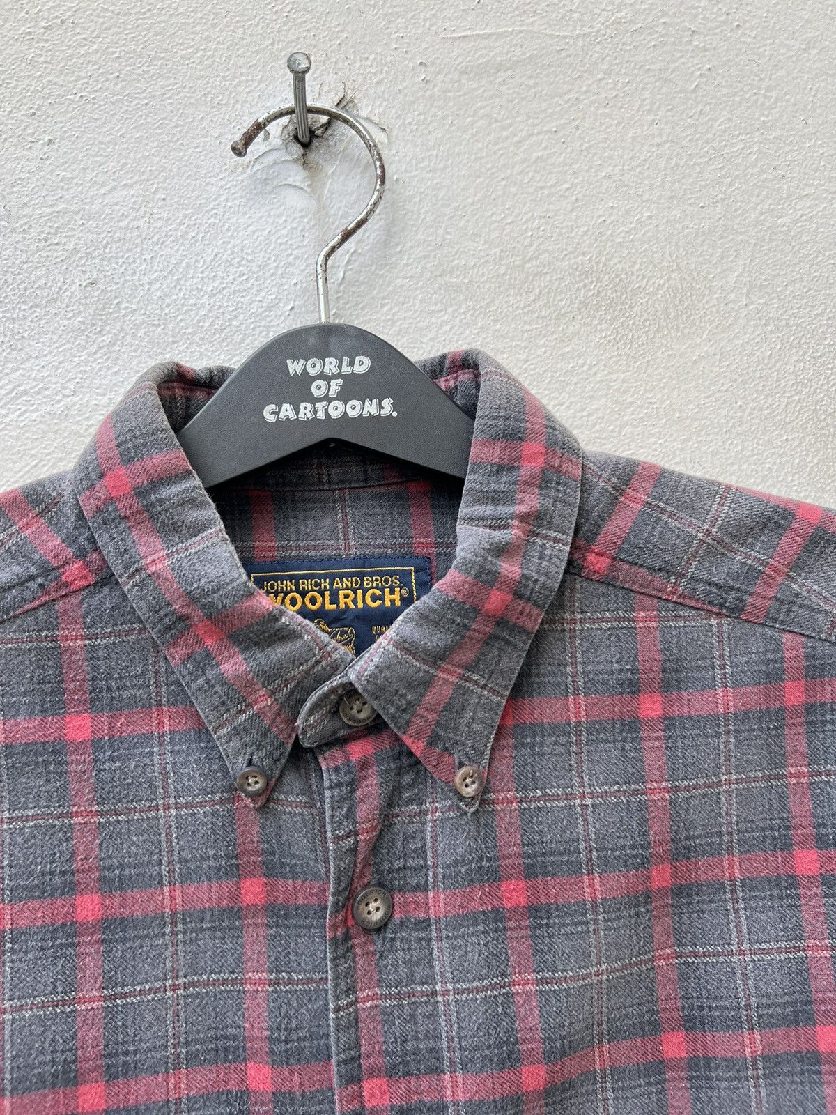 Woolrich Woolen Mills Vintage Woolrich John Rich & Bros Fade Plaid Flannel Shirt Size US M / EU 48-50 / 2 - 7 Thumbnail