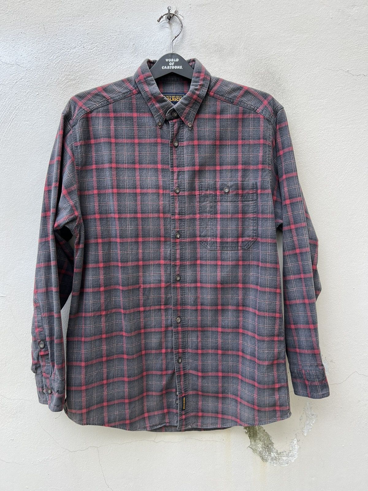 Woolrich Woolen Mills Vintage Woolrich John Rich & Bros Fade Plaid Flannel Shirt Size US M / EU 48-50 / 2 - 6 Thumbnail