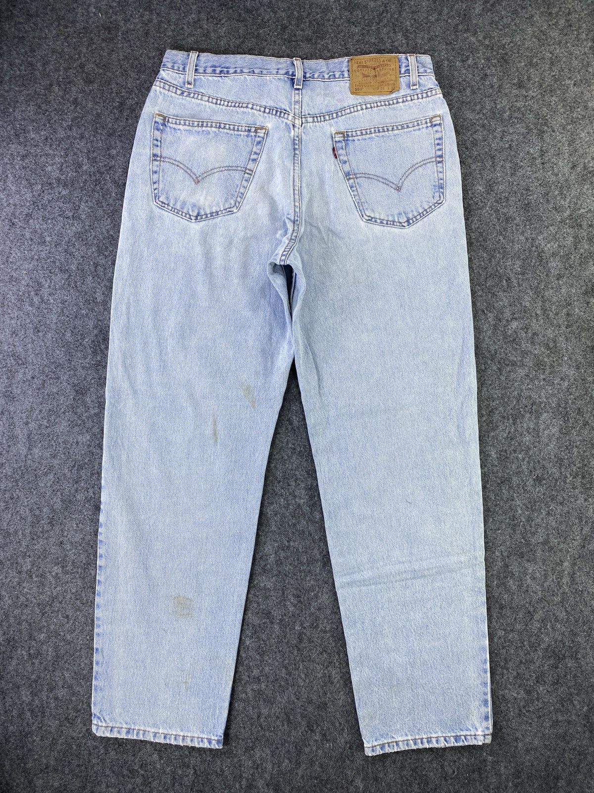 Levi's 90s Vintage Levi's 550 Jeans Blue Wash 36x32 - J754 Size US 36 / EU 52 - 2 Thumbnail