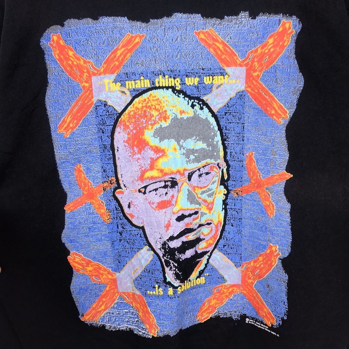 Vintage Vintage 90s MALCOLM X Dr Betty Shabazz African American Size US L / EU 52-54 / 3 - 4 Thumbnail