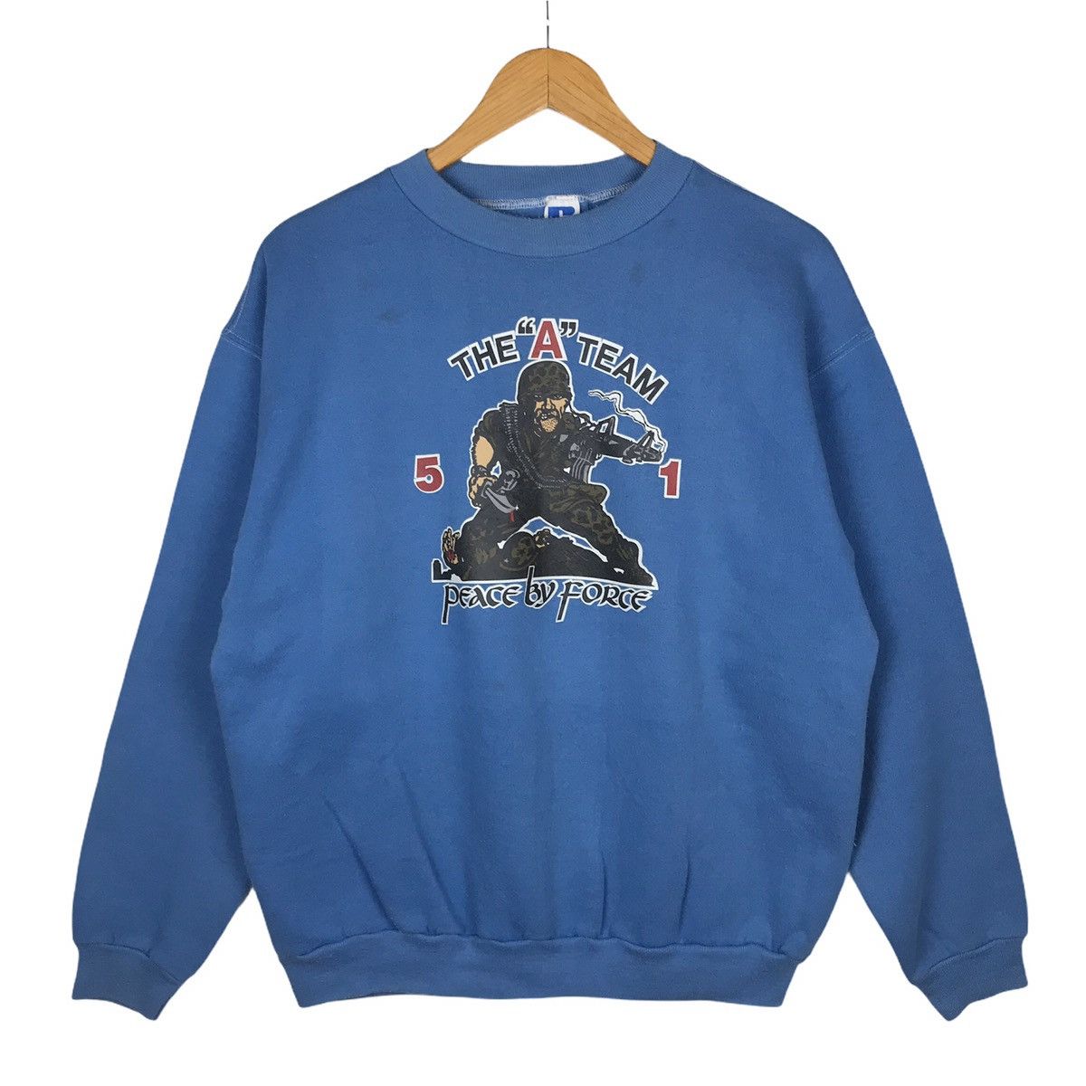 Vintage Vintage Movie THE A TEAM Hunt Stockwell Crewneck Size US L / EU 52-54 / 3 - 1 Thumbnail