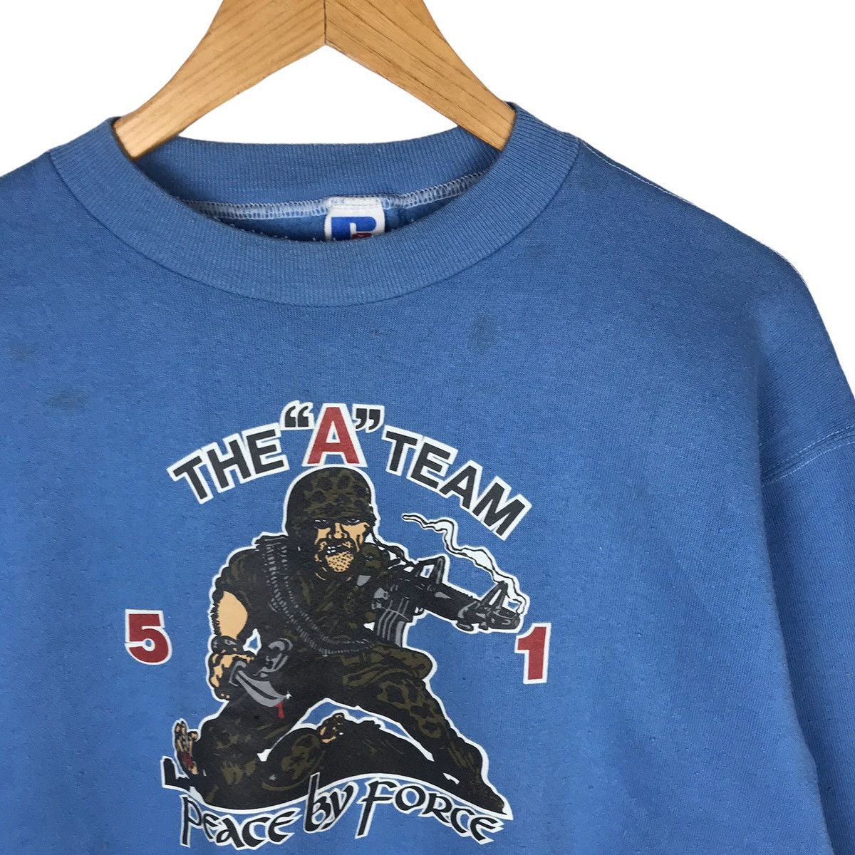Vintage Vintage Movie THE A TEAM Hunt Stockwell Crewneck Size US L / EU 52-54 / 3 - 3 Thumbnail