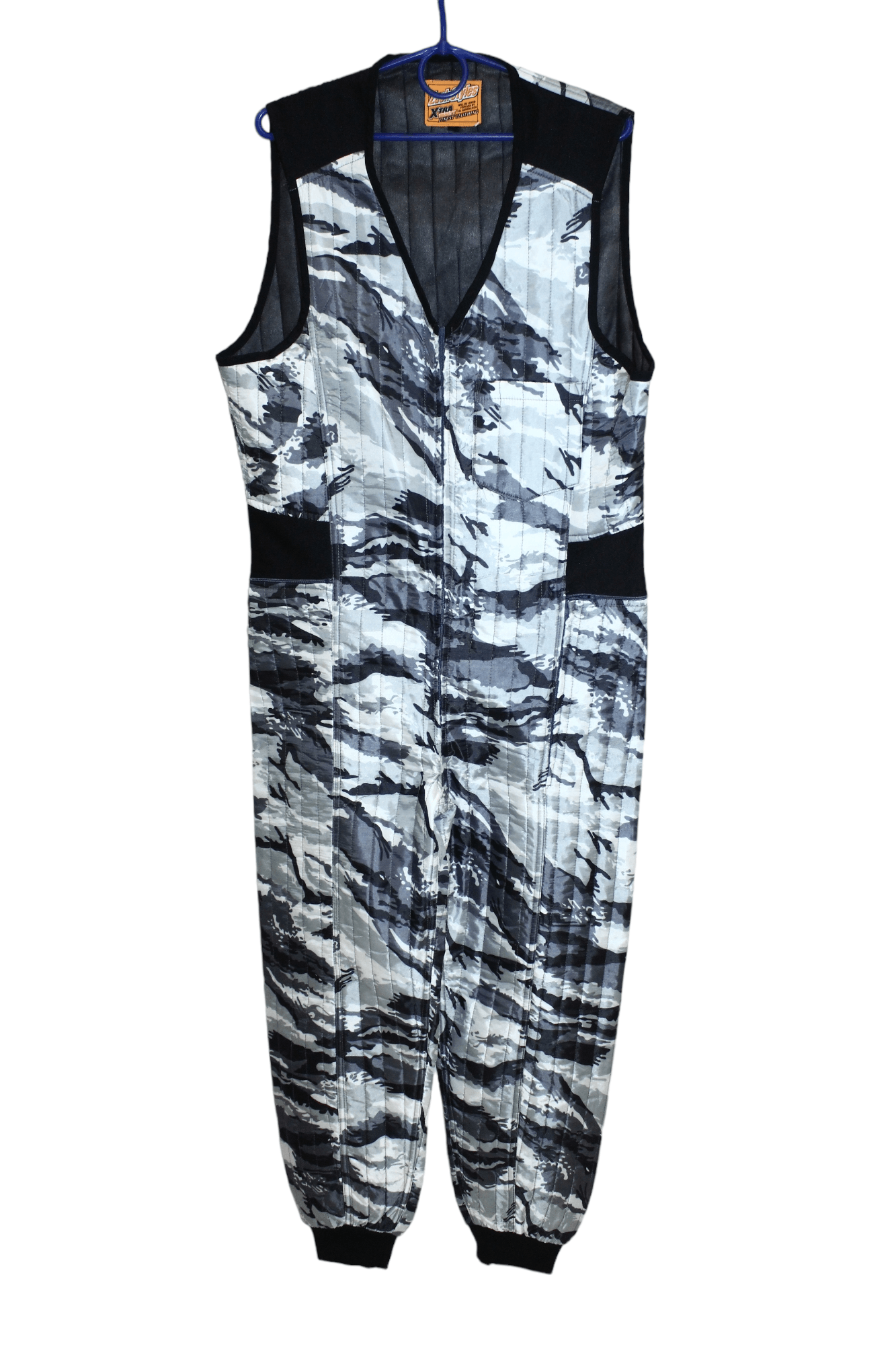 image of Gear For Sports x Sports Specialties VTG Zack Styles Camo Quilted Sleeveless Zip Coverall (Size 34)