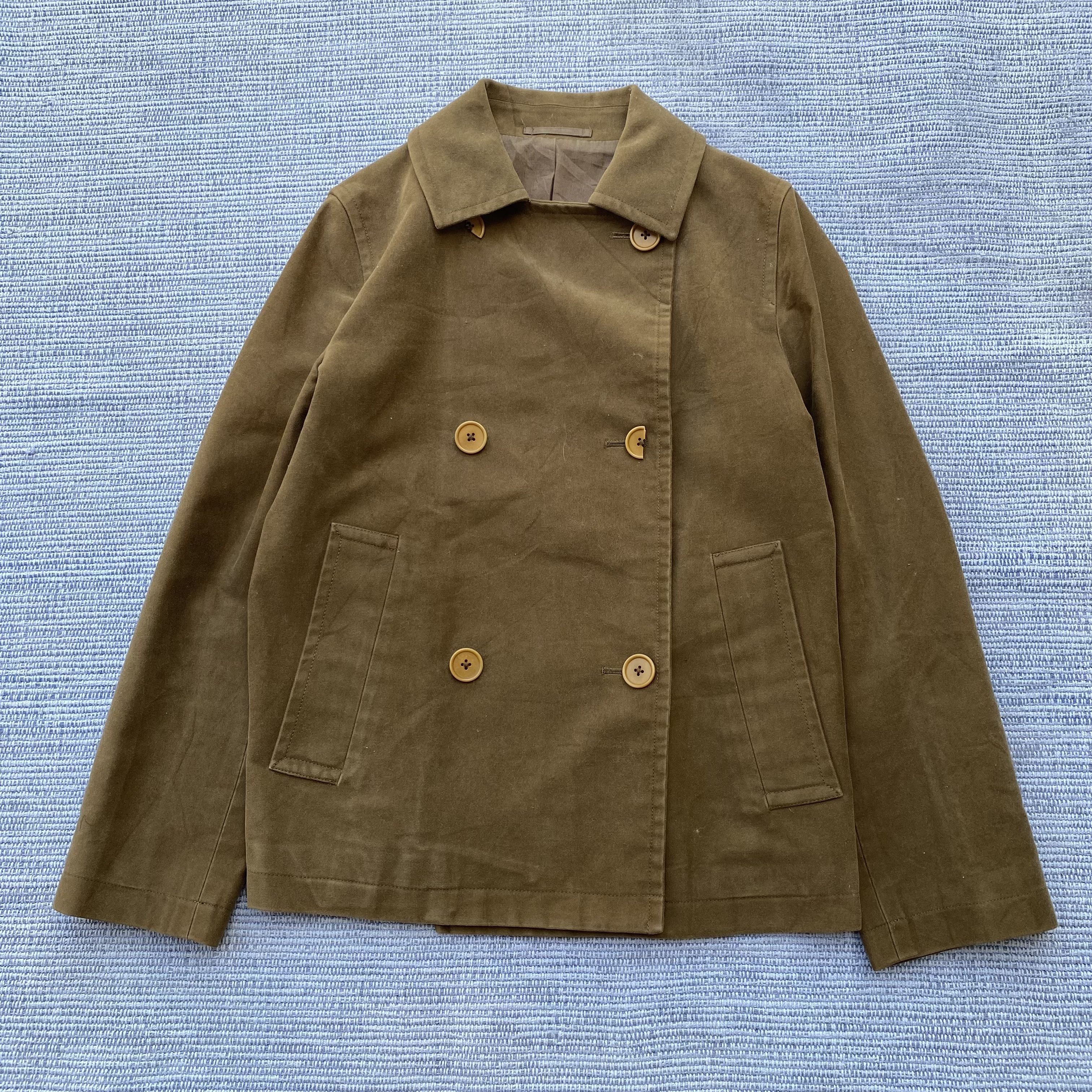 image of Vintage Margaret Howell Cotton Jacket in Old Olive, Women's (Size Small)