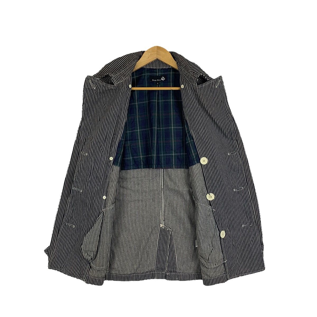 Japanese Brand Jungle Storm Japanese Brand Stripes Hickory Peacoats Jacket Size US L / EU 52-54 / 3 - 3 Thumbnail