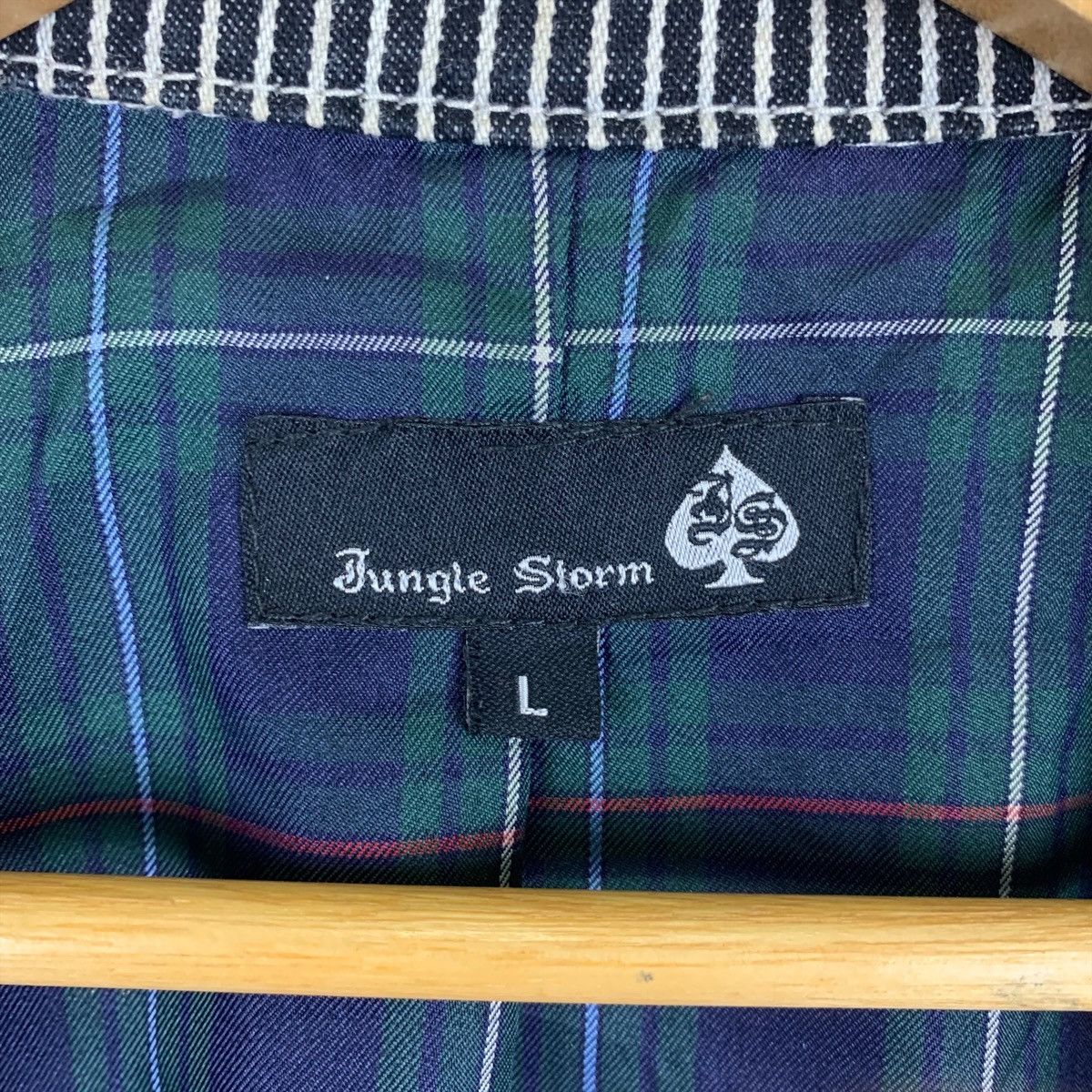 Japanese Brand Jungle Storm Japanese Brand Stripes Hickory Peacoats Jacket Size US L / EU 52-54 / 3 - 6 Thumbnail