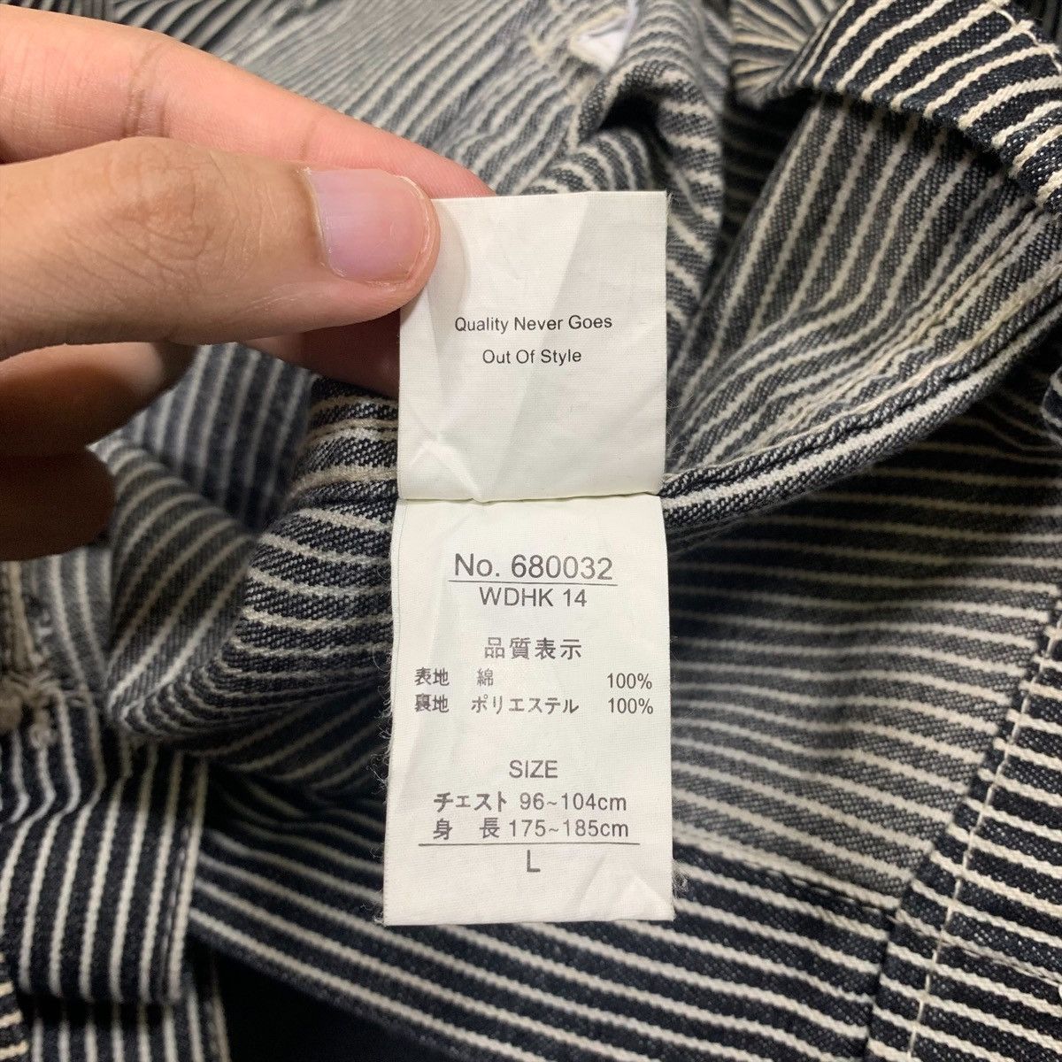Japanese Brand Jungle Storm Japanese Brand Stripes Hickory Peacoats Jacket Size US L / EU 52-54 / 3 - 8 Thumbnail