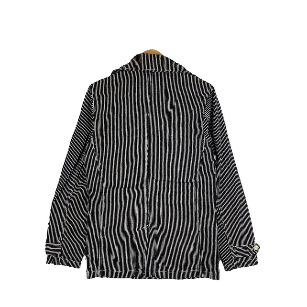 Japanese Brand Jungle Storm Japanese Brand Stripes Hickory Peacoats Jacket Size US L / EU 52-54 / 3 - 2 Thumbnail