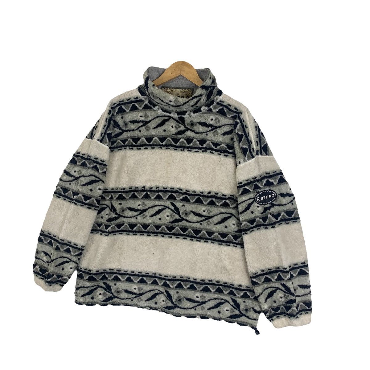 Vintage ESPERO Outdoor Sportswear Art Design Fleece Pullover Jumper Size US L / EU 52-54 / 3 - 3 Thumbnail
