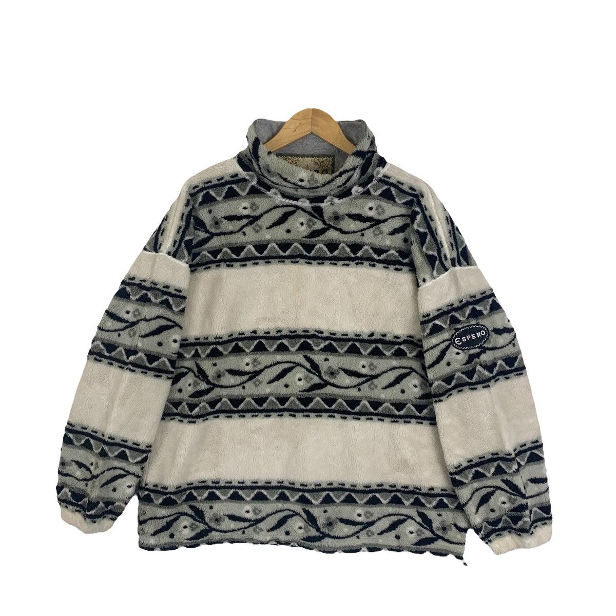 Vintage ESPERO Outdoor Sportswear Art Design Fleece Pullover Jumper Size US L / EU 52-54 / 3 - 1 Thumbnail