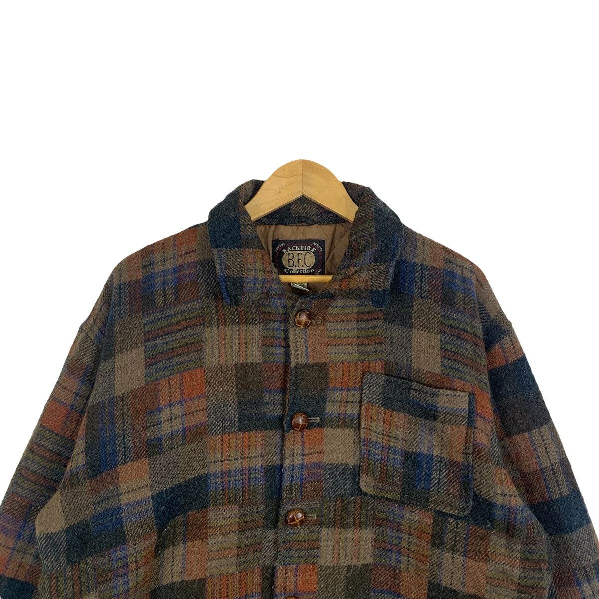 Vintage BACKFIRE COLLECTION Patchwork Tartan Wool Sweaters Jacket Size US M / EU 48-50 / 2 - 5 Thumbnail