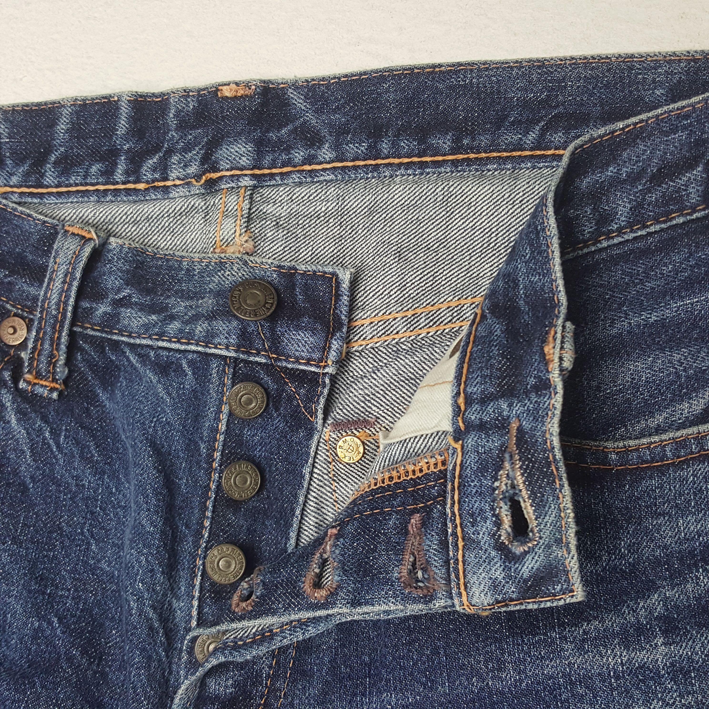 Japanese Brand × The Real McCoy's × Vintage Vintage Real McCoy's Japanese Brand Redline Denim Jeans Size US 33 - 13 Thumbnail
