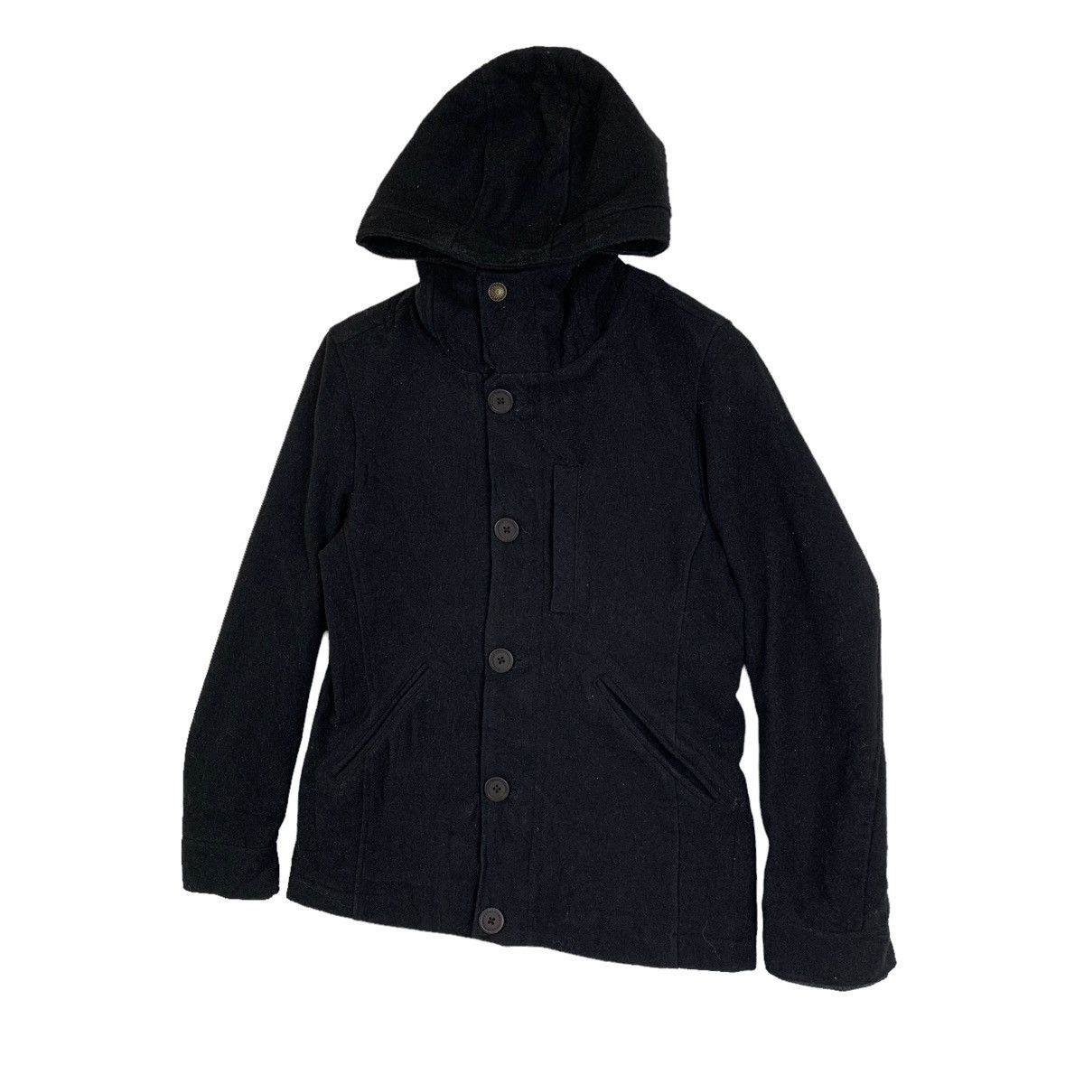 Japanese Brand × Vintage GRN Tokyo Japan Japanese Brand Button Wool Hoodie Jacket Size US S / EU 44-46 / 1 - 4 Thumbnail