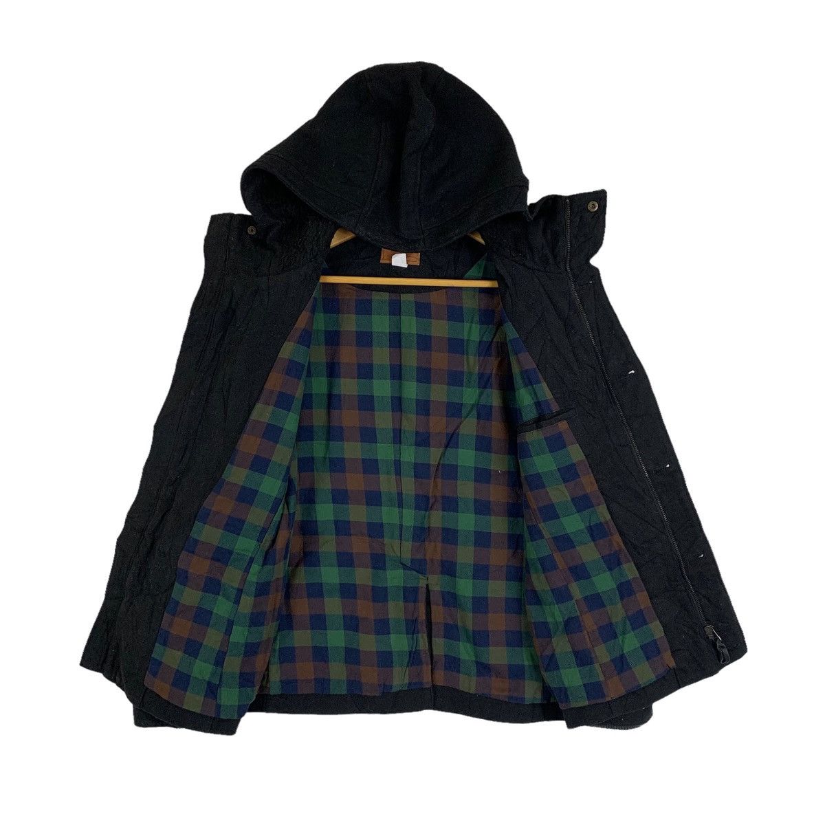 Japanese Brand × Vintage GRN Tokyo Japan Japanese Brand Button Wool Hoodie Jacket Size US S / EU 44-46 / 1 - 3 Thumbnail