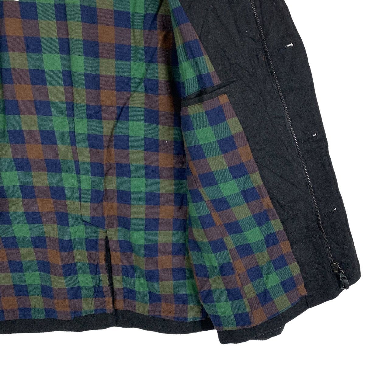 Japanese Brand × Vintage GRN Tokyo Japan Japanese Brand Button Wool Hoodie Jacket Size US S / EU 44-46 / 1 - 9 Thumbnail