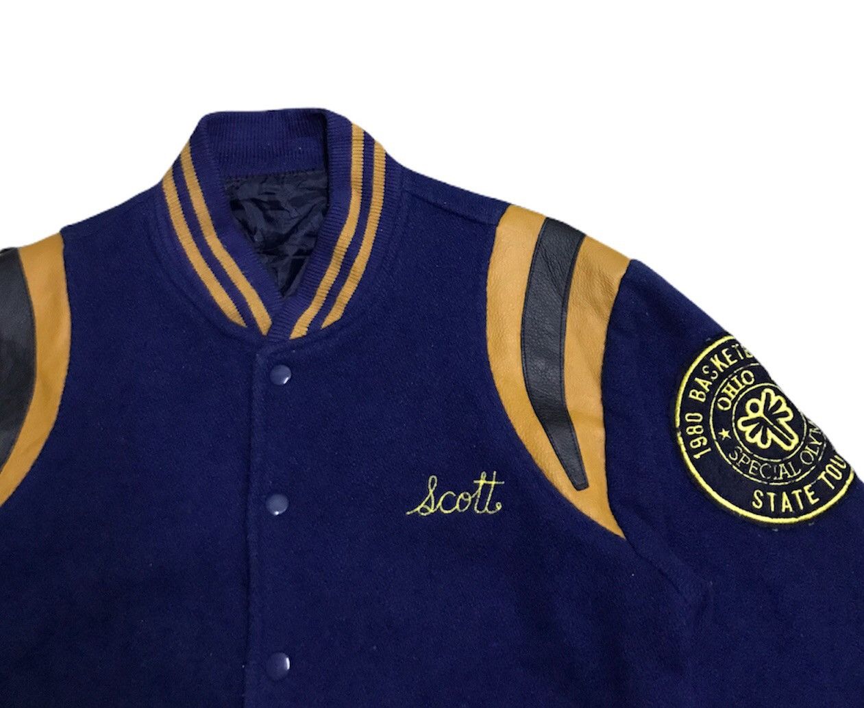 Vintage 1980 Ohio special Olympics wool varsity jacket Size US M / EU 48-50 / 2 - 2 Thumbnail
