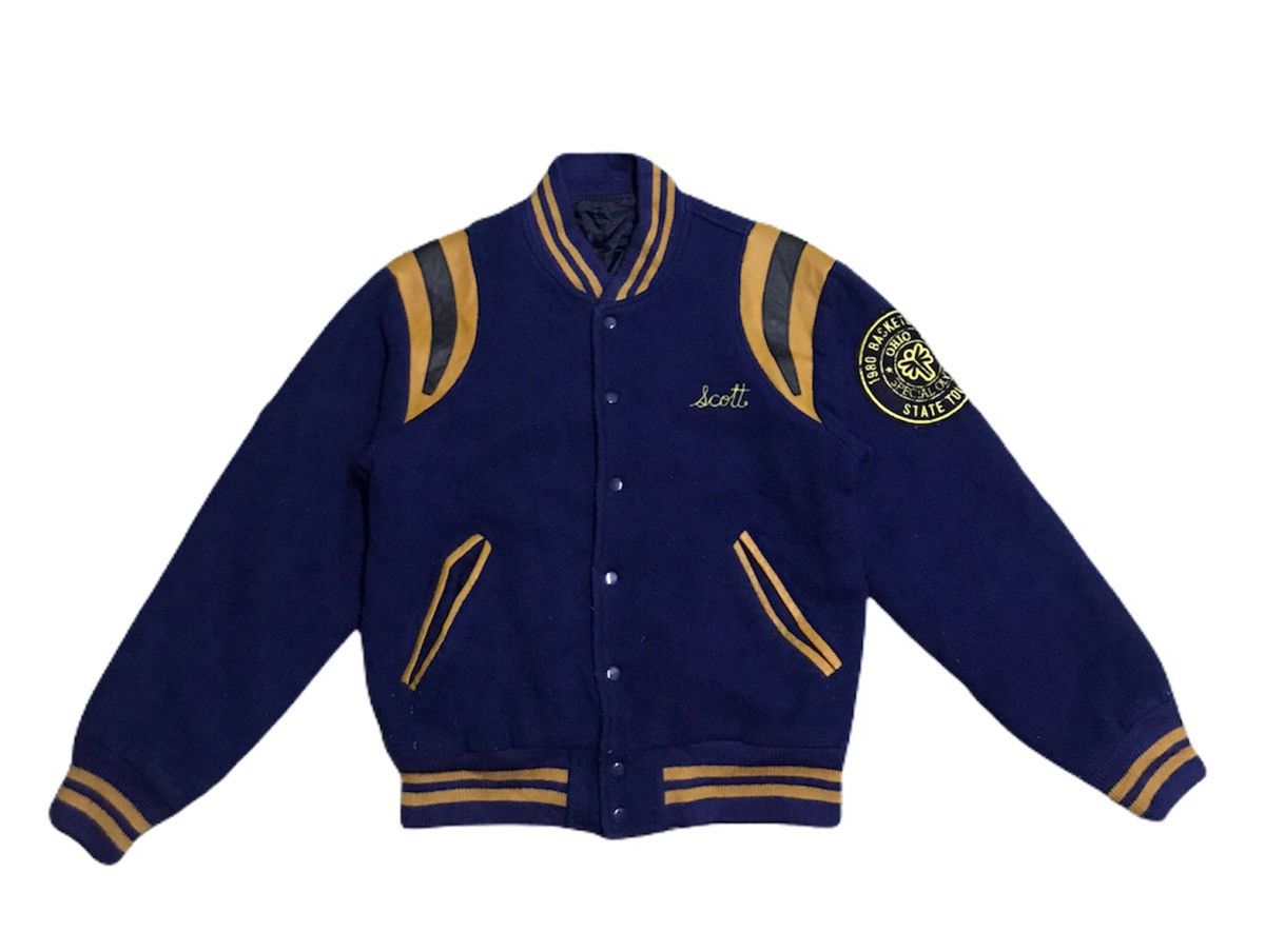 Vintage 1980 Ohio special Olympics wool varsity jacket Size US M / EU 48-50 / 2 - 1 Thumbnail