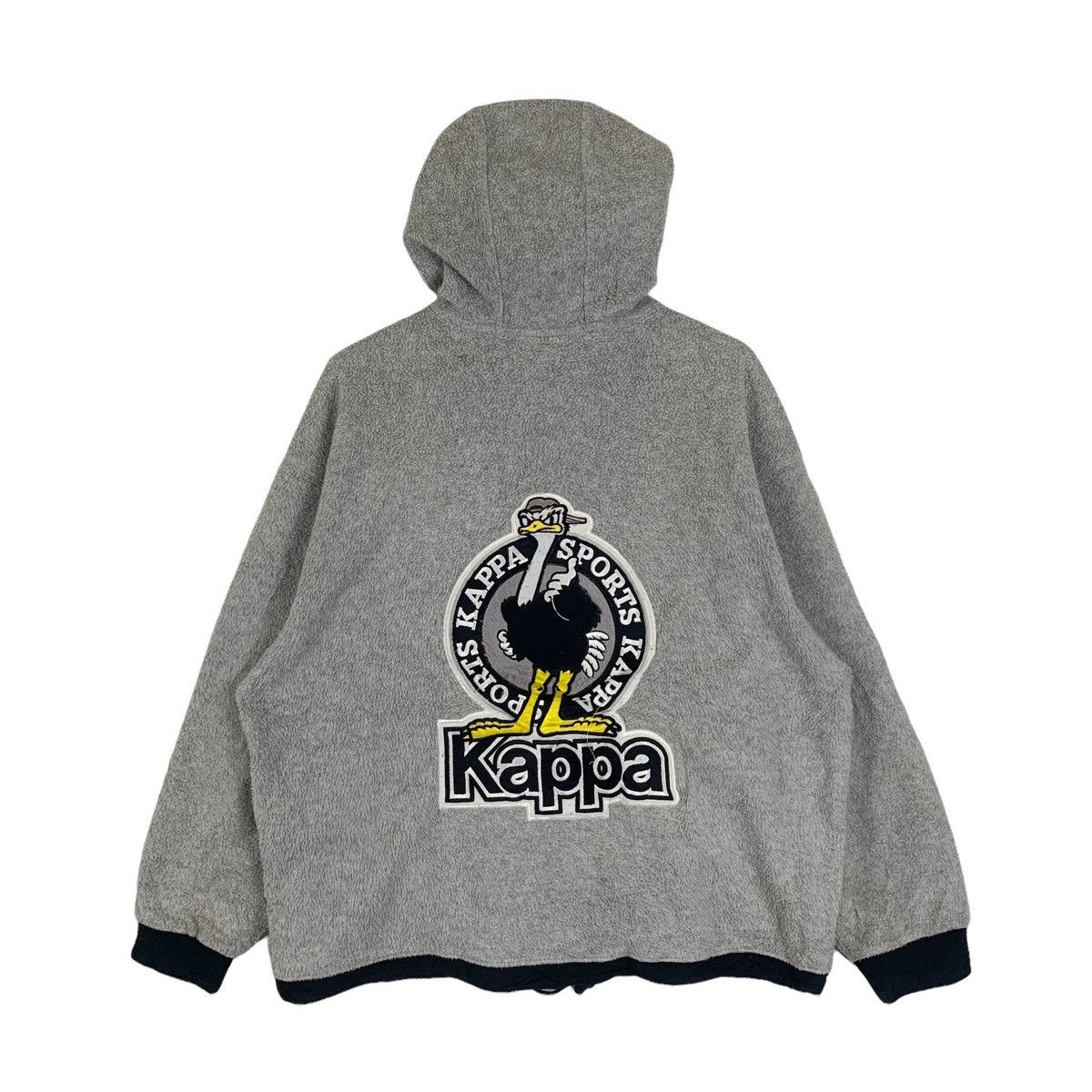 Kappa Vintage KAPPA Sports Duck Fleece Hoodie Pullover Jumper Size US L / EU 52-54 / 3 - 1 Thumbnail