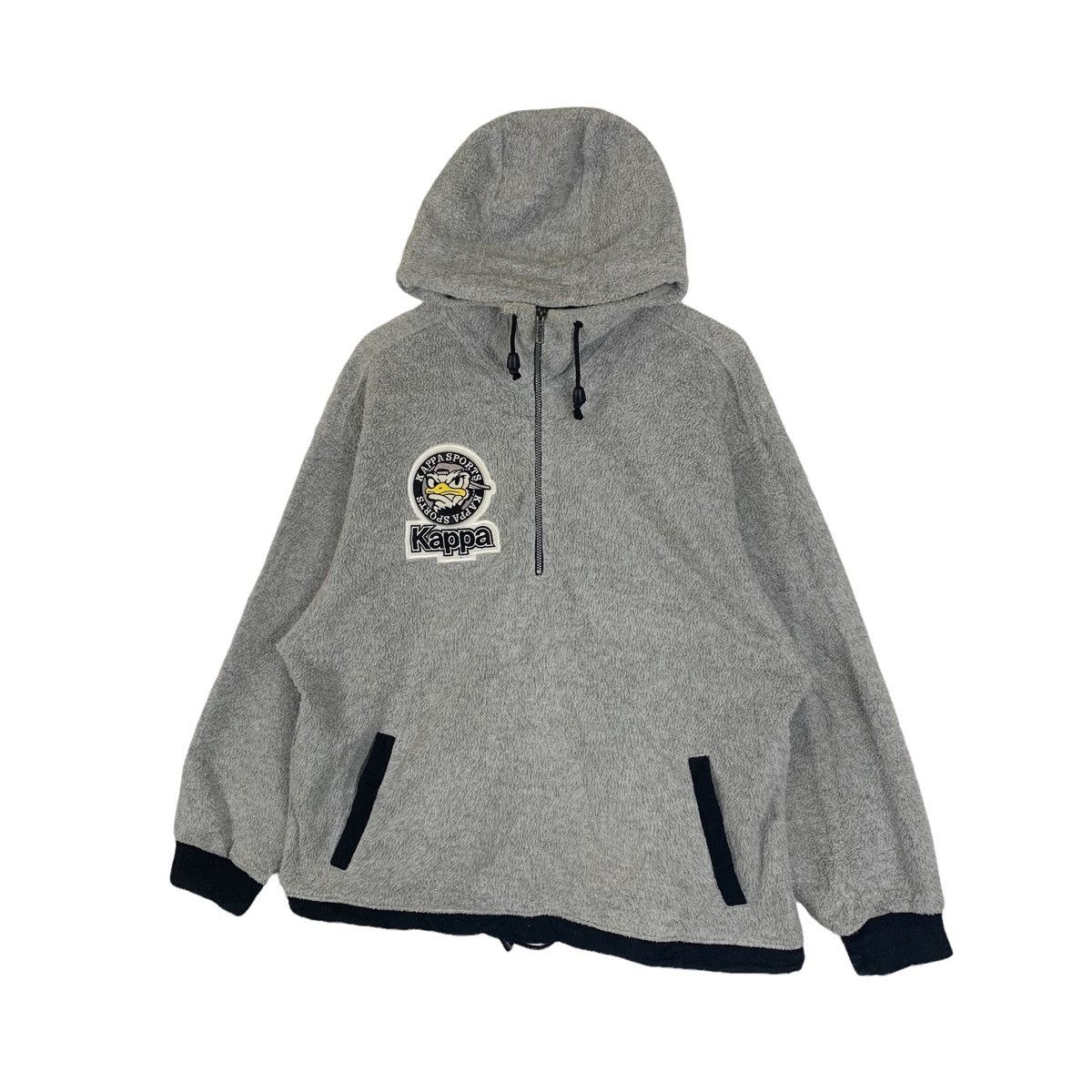 Kappa Vintage KAPPA Sports Duck Fleece Hoodie Pullover Jumper Size US L / EU 52-54 / 3 - 3 Thumbnail