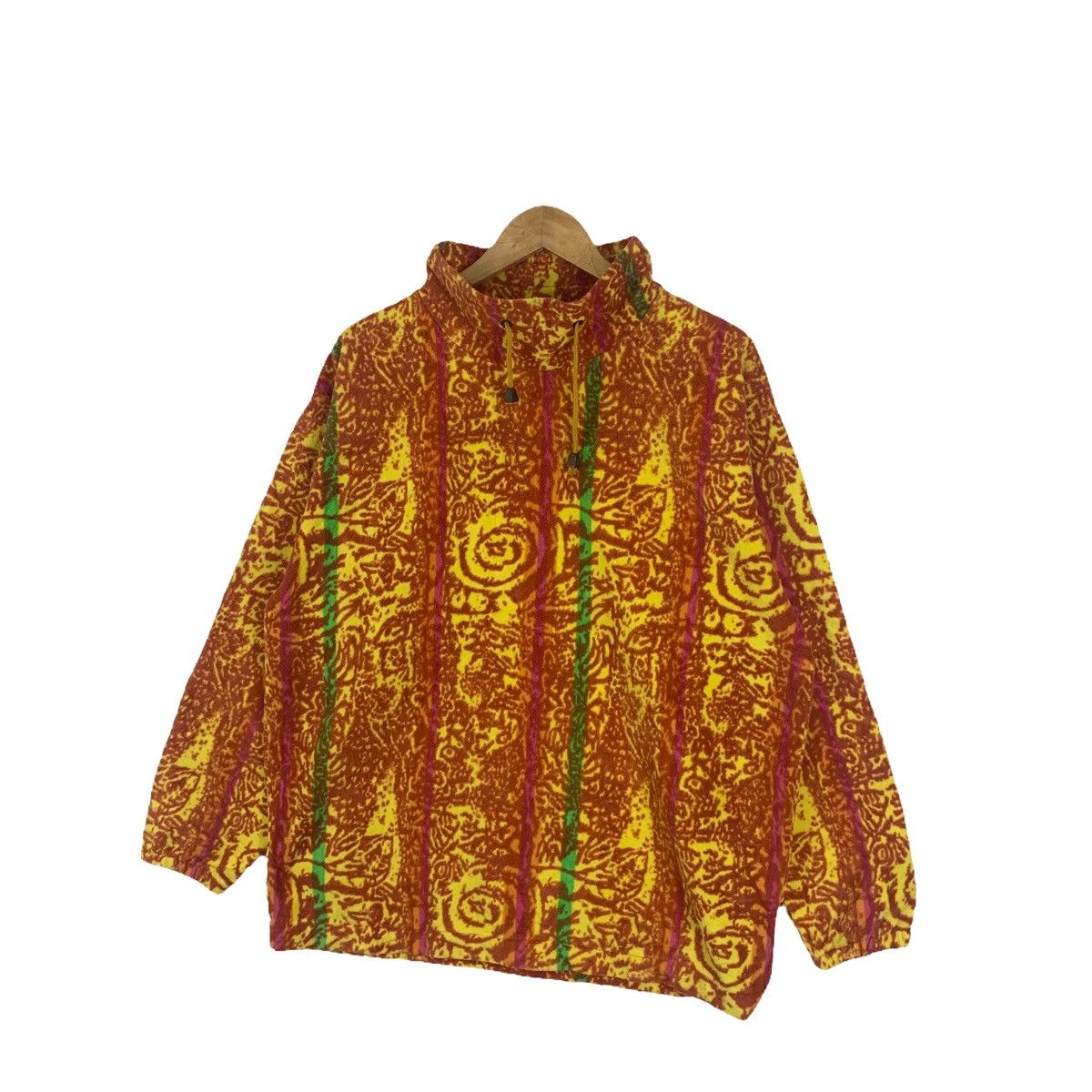 Vintage RESEEDA Ski Outdoor Aztec Abstract Design Fleece Sweatshirt Size US L / EU 52-54 / 3 - 3 Thumbnail