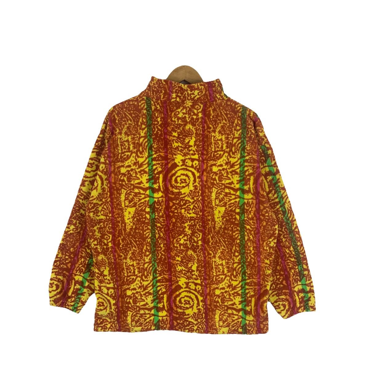 Vintage RESEEDA Ski Outdoor Aztec Abstract Design Fleece Sweatshirt Size US L / EU 52-54 / 3 - 2 Thumbnail