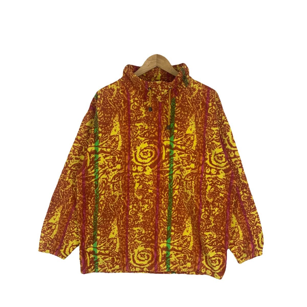 Vintage RESEEDA Ski Outdoor Aztec Abstract Design Fleece Sweatshirt Size US L / EU 52-54 / 3 - 1 Thumbnail