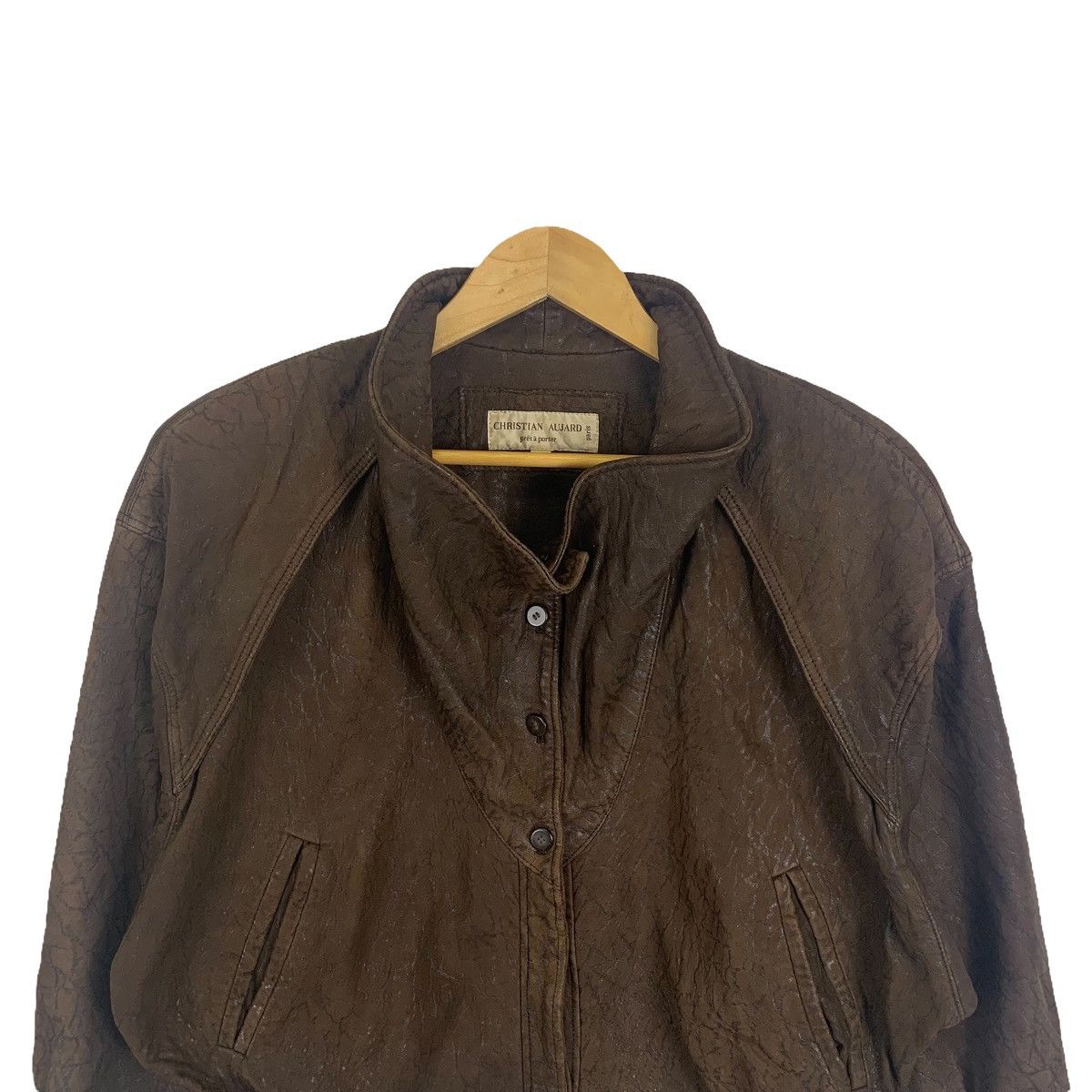 Vintage CHRISTIAN AUJARD Paris Pret a Porter Fashion Design Jacket Size L / US 10 / IT 46 - 5 Thumbnail