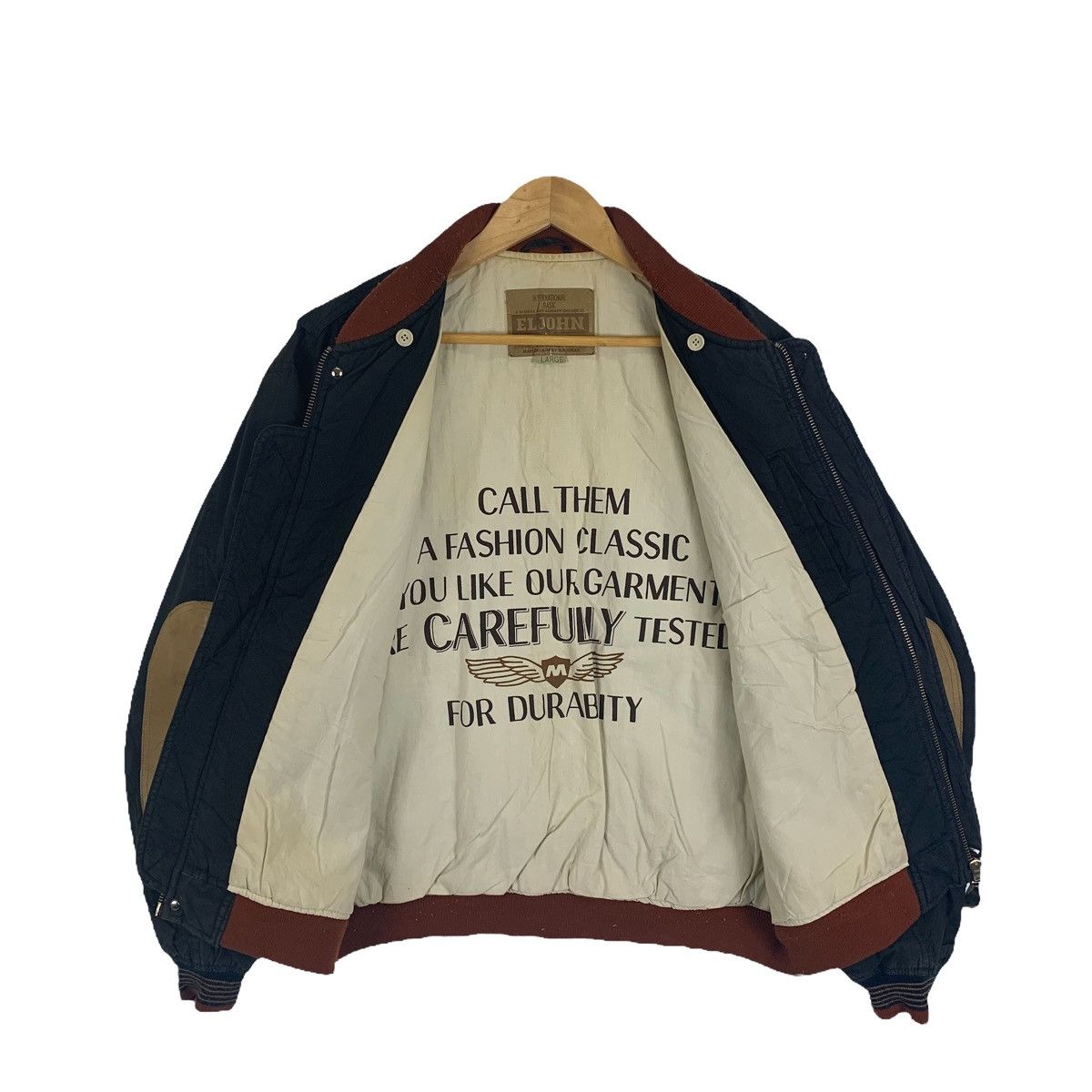 Sports Specialties ELJOHN NGK Sparks Plugs Motorcycle Patch Elbow Bomber Jacket Size US XL / EU 56 / 4 - 3 Thumbnail