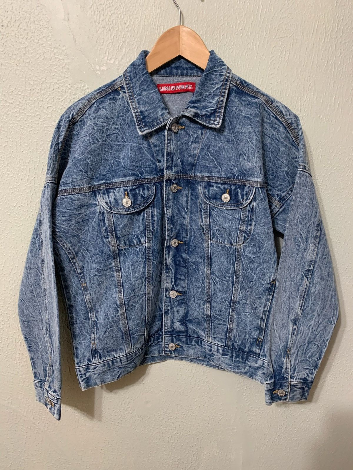 1990s Vintage Medium Wash Classic Denim Jacket - L main image 1