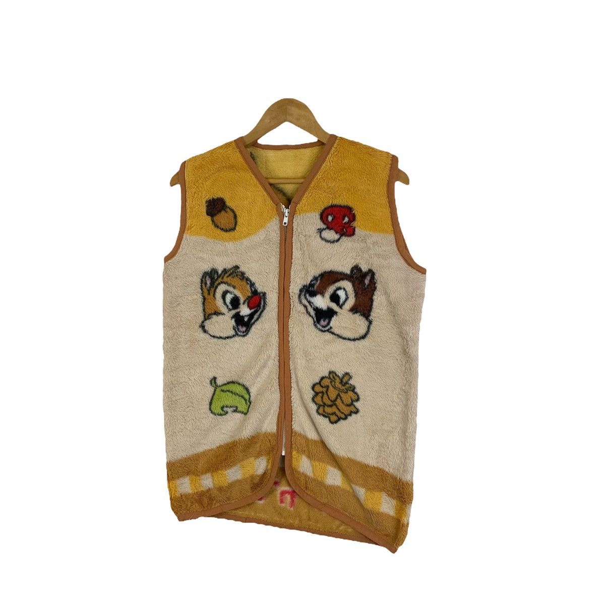 Cartoon Network × Disney × Vintage Chip ‘n Dale Rescue Ranger Cartoon Fleece Zipper Vest Jacket Size L / US 10 / IT 46 - 4 Thumbnail
