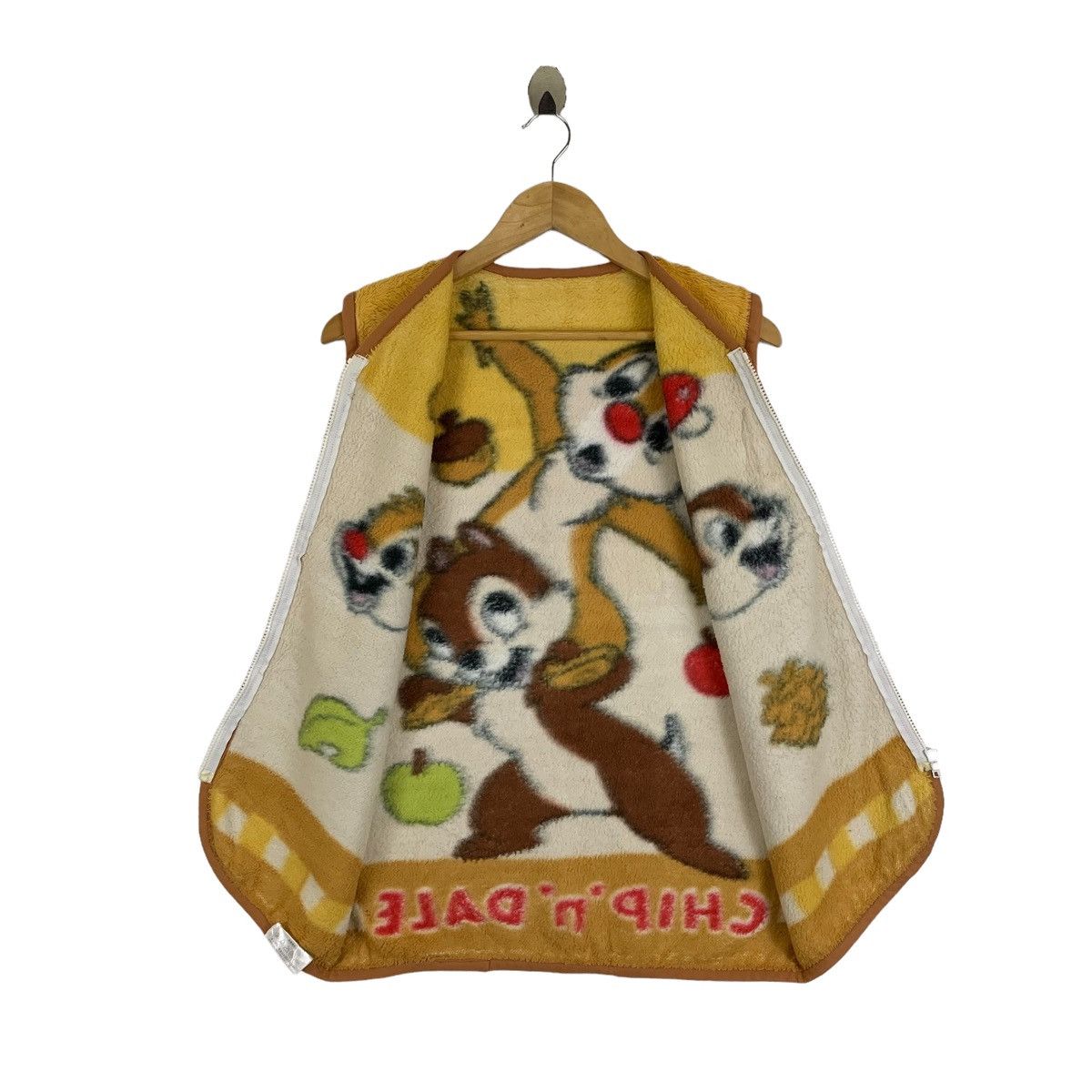 Cartoon Network × Disney × Vintage Chip ‘n Dale Rescue Ranger Cartoon Fleece Zipper Vest Jacket Size L / US 10 / IT 46 - 3 Thumbnail