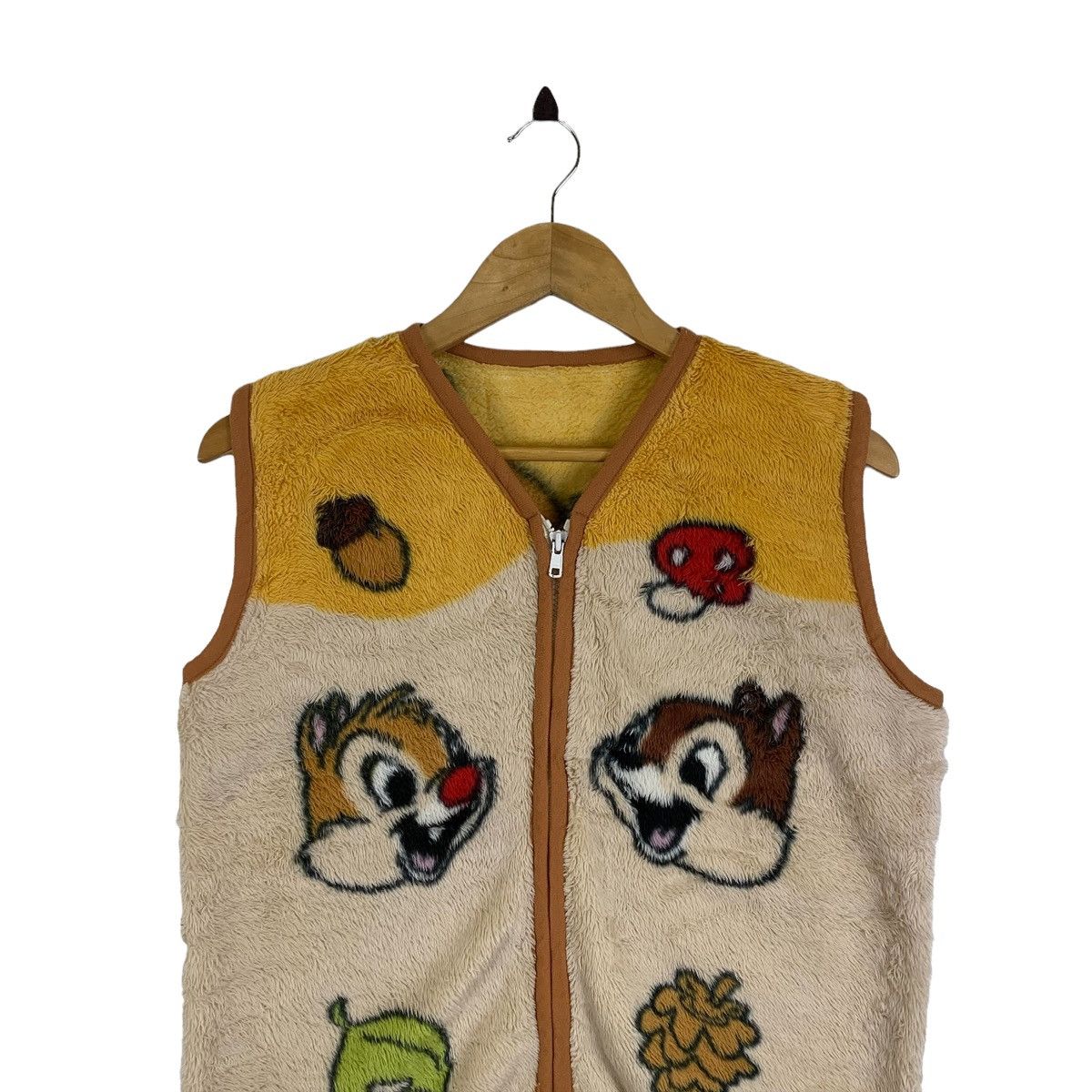 Cartoon Network × Disney × Vintage Chip ‘n Dale Rescue Ranger Cartoon Fleece Zipper Vest Jacket Size L / US 10 / IT 46 - 5 Thumbnail