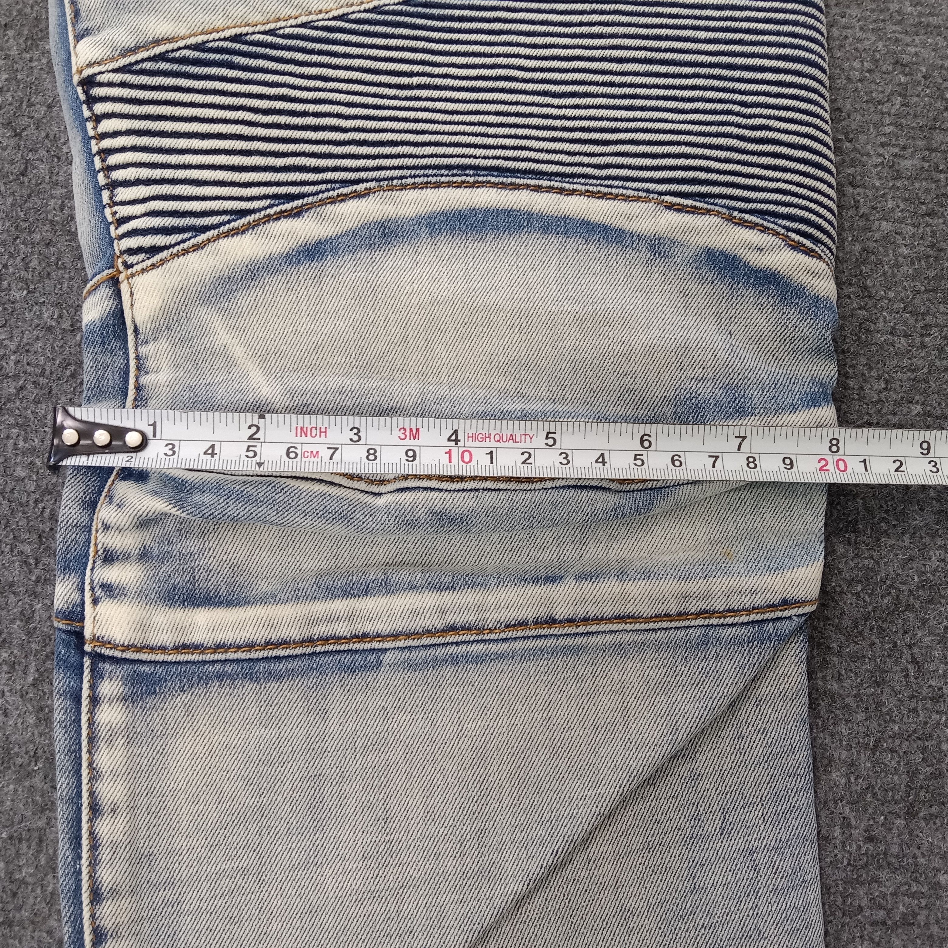 Vintage Balmain Pants Bikers Racing Design Jeans Size US 37 - 18 Thumbnail