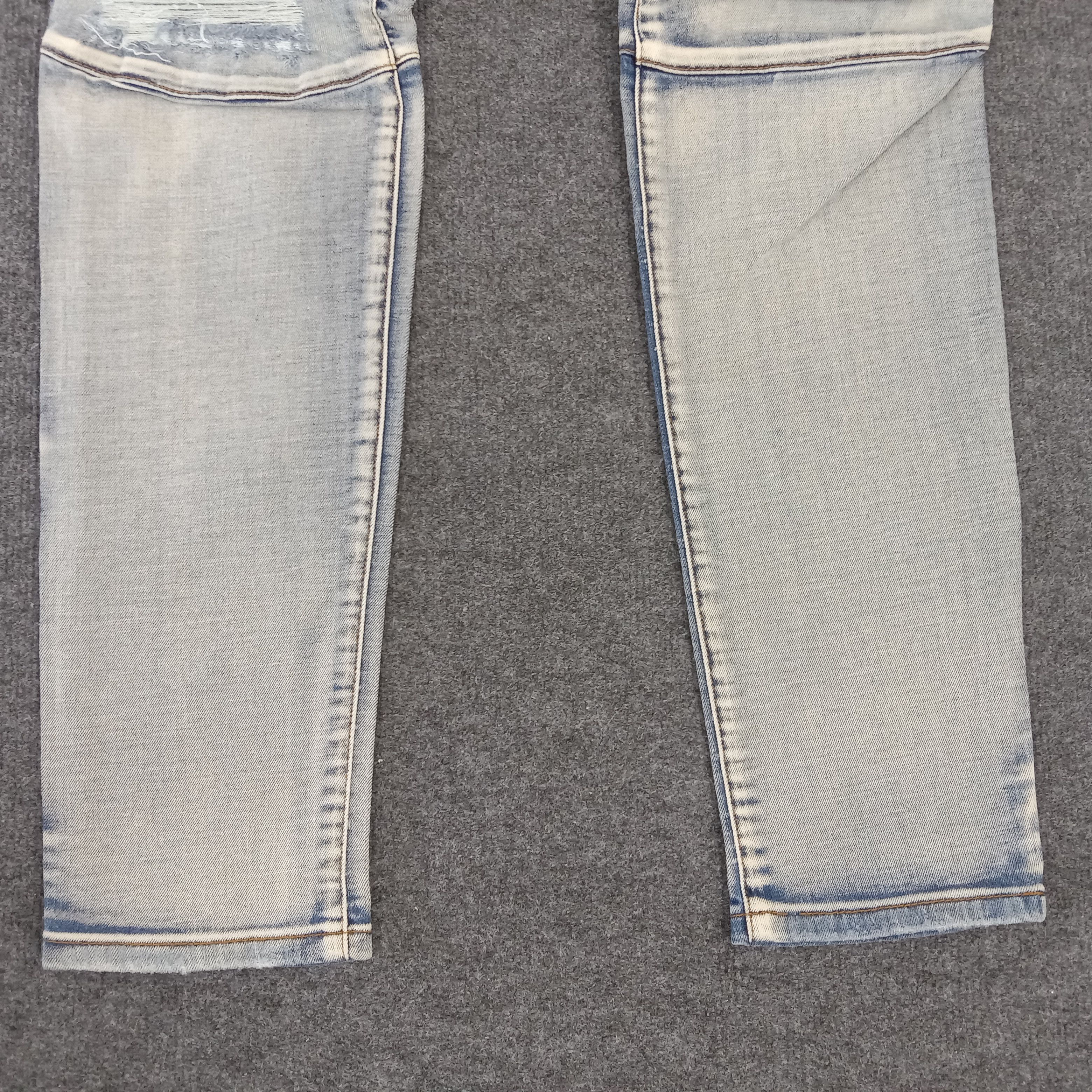 Vintage Balmain Pants Bikers Racing Design Jeans Size US 37 - 3 Thumbnail