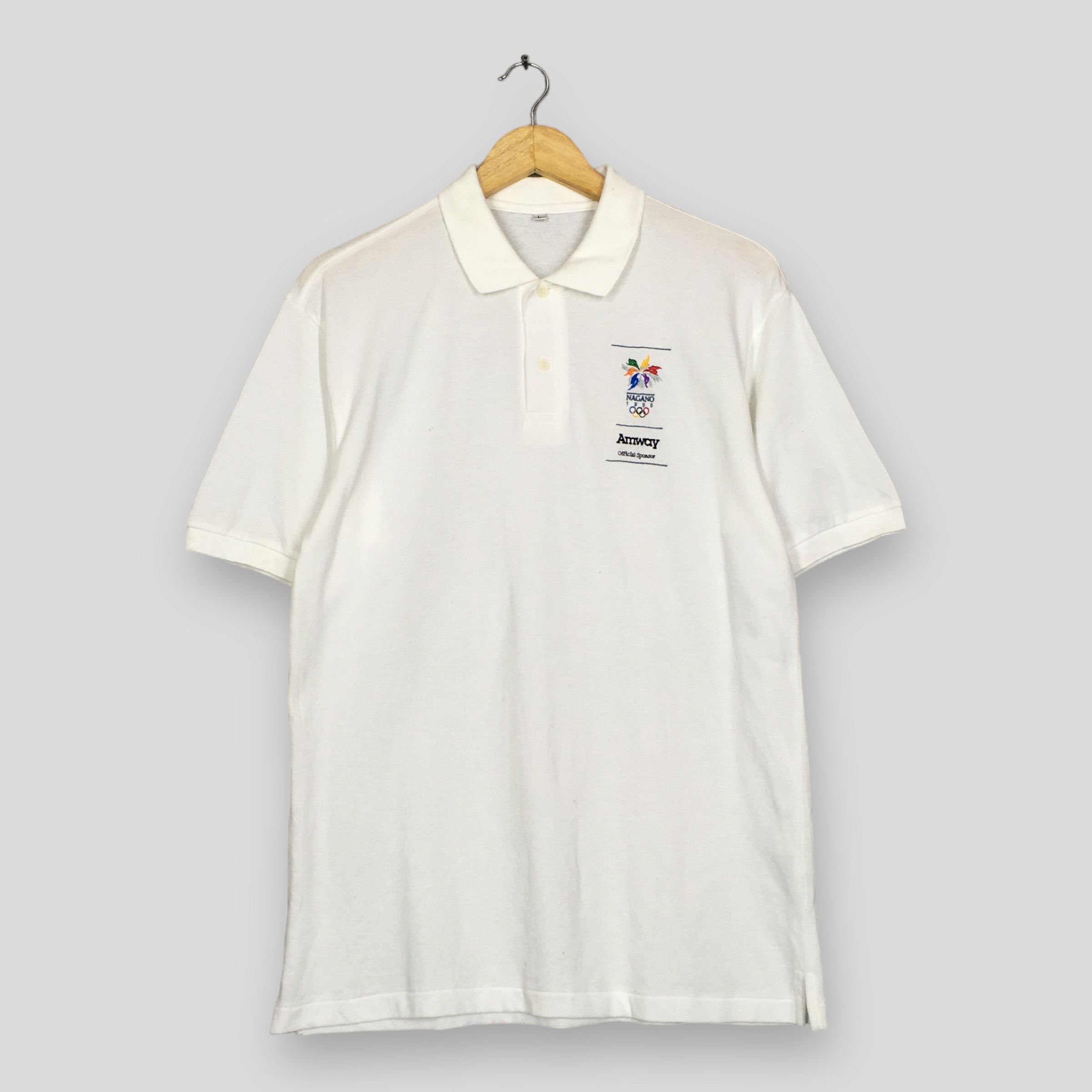 USA Olympics × Vintage Vintage 1998 Olympic Winter Game Nagano Polo Shirt Large Size US L / EU 52-54 / 3 - 1 Thumbnail