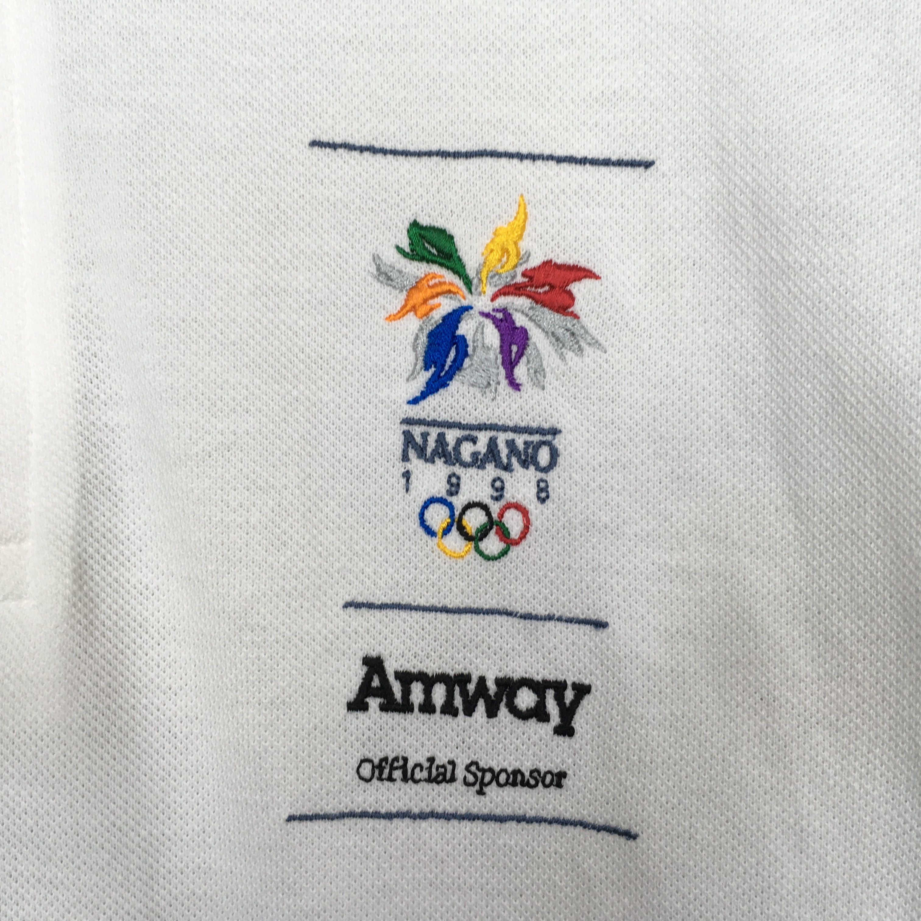 USA Olympics × Vintage Vintage 1998 Olympic Winter Game Nagano Polo Shirt Large Size US L / EU 52-54 / 3 - 4 Thumbnail