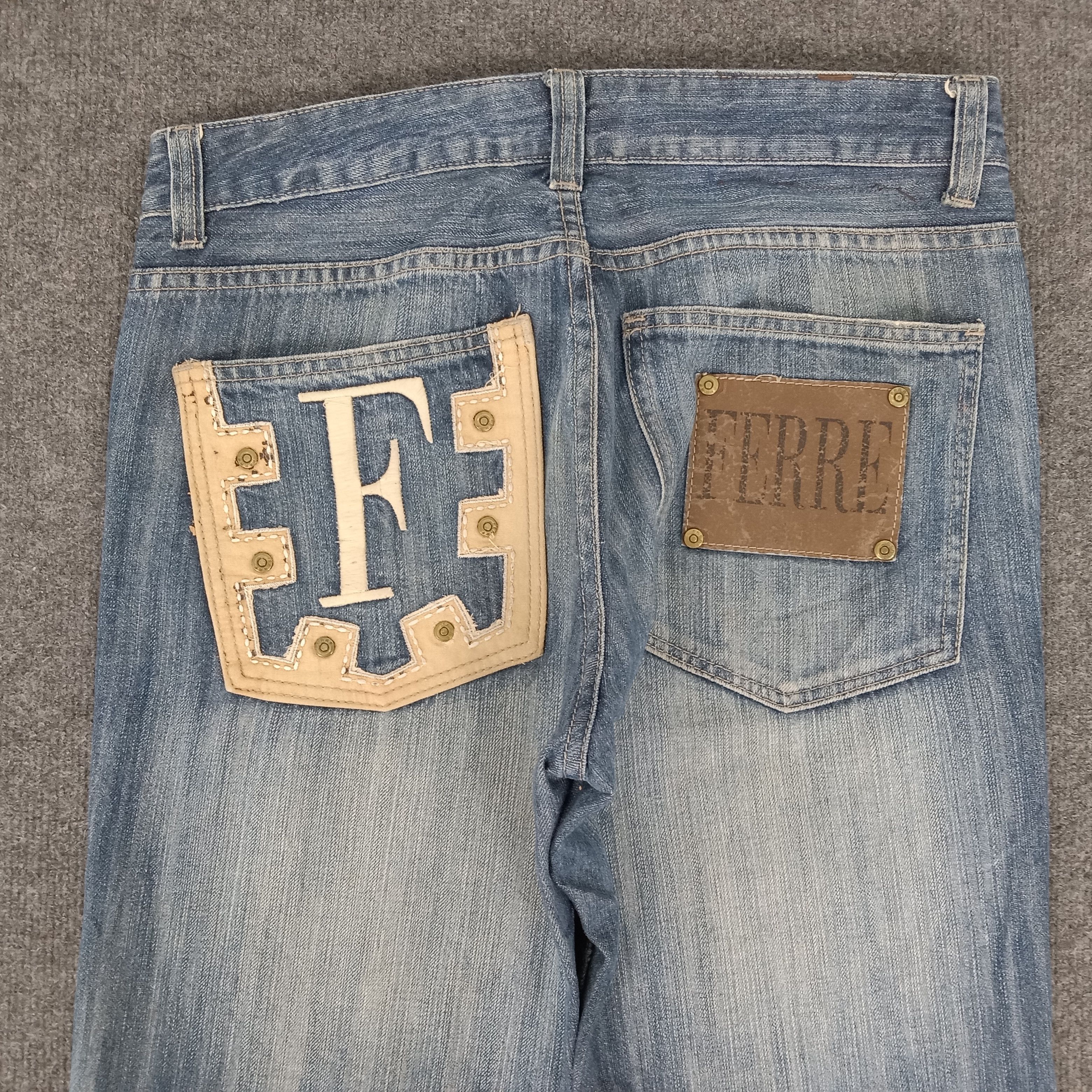 GF Ferre × Vintage GF Ferre Nice Design Denim Jeans Size US 32 / EU 48 - 5 Thumbnail